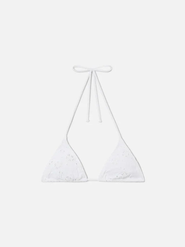 mc2-saint-barth-top-bikini-leah-triangolo-in-sangallo-bianco-donna image 1