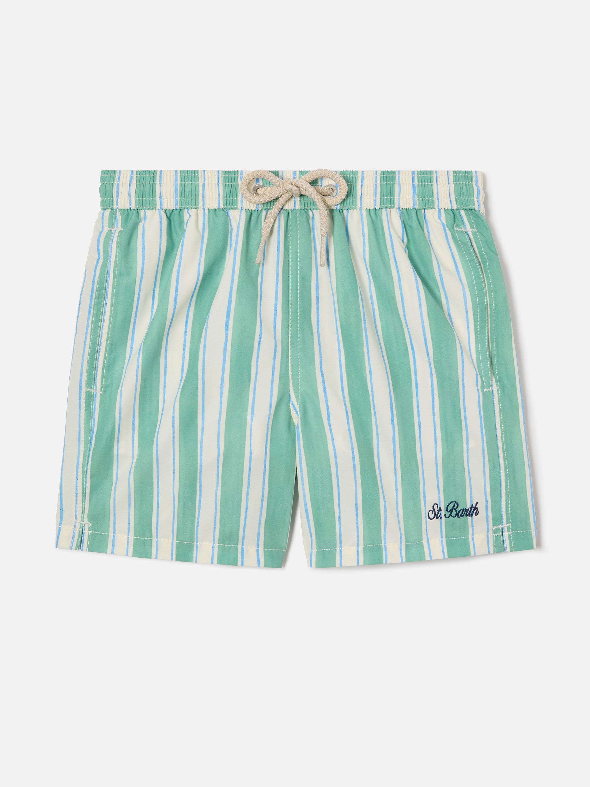 mc2-saint-barth-costume-syros-jr-bambino-a-righe-bianco-verde-azzurro image 1