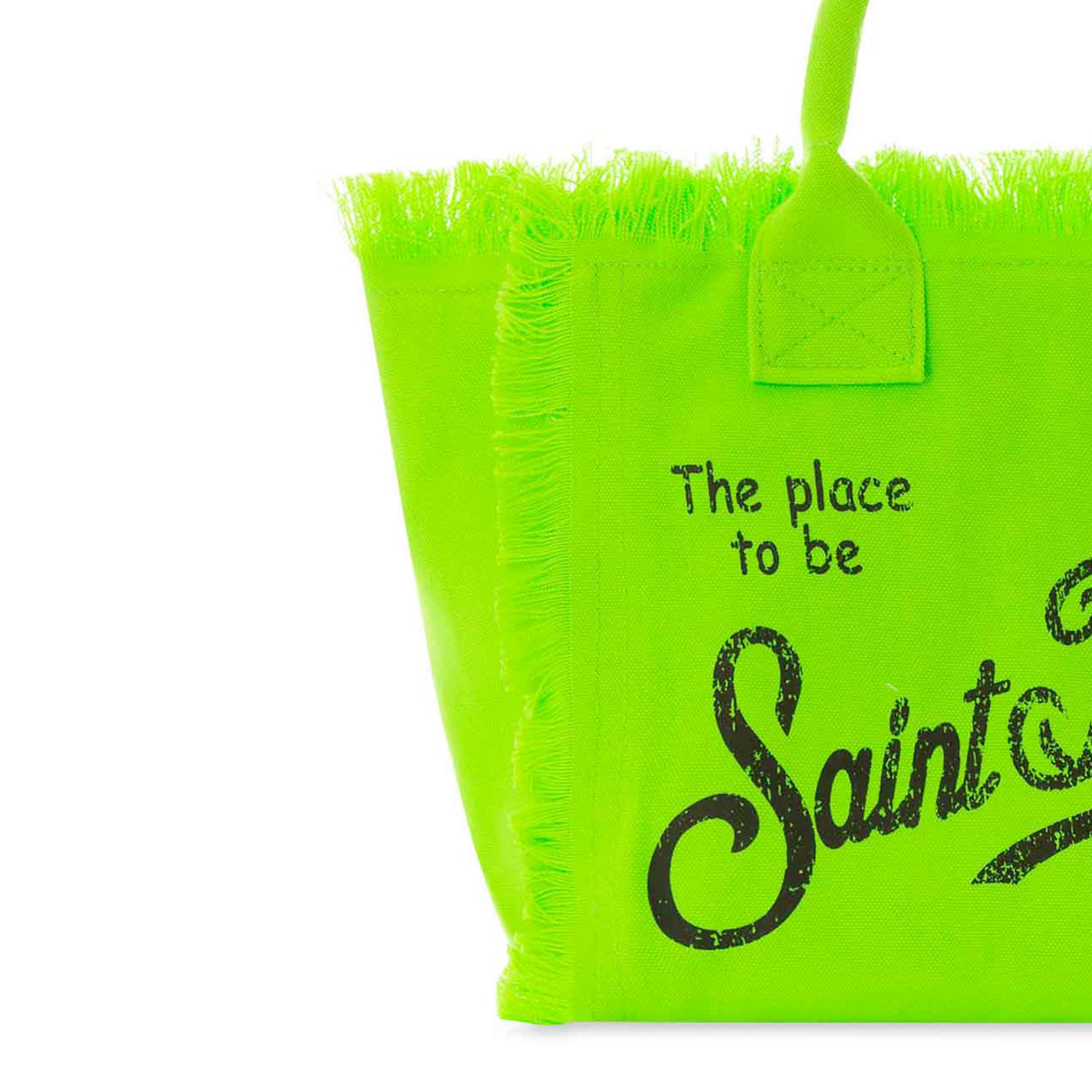 mc2-saint-barth-colette-borsa-a-mano-canvas-cotone-verde-fluo image 2