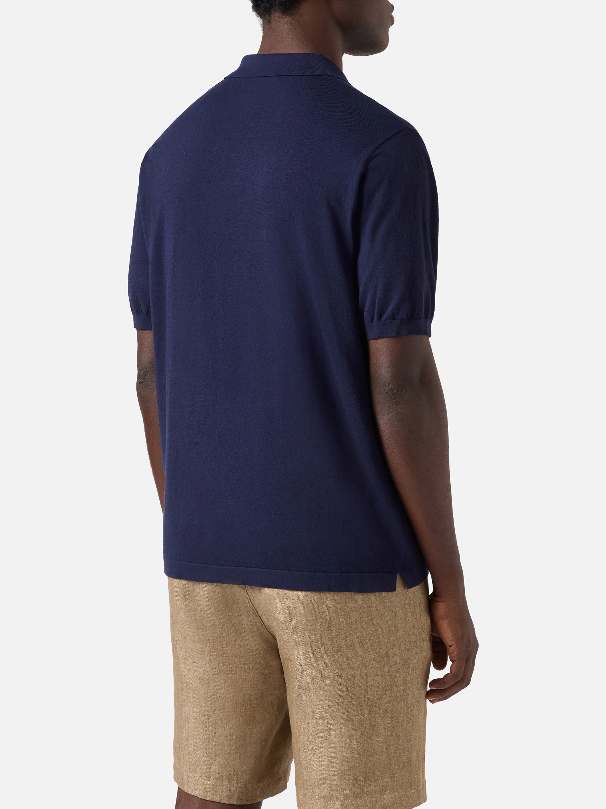 mc2-saint-barth-sloan-polo-uomo-blu-navy-in-cotone-high-twist image 3