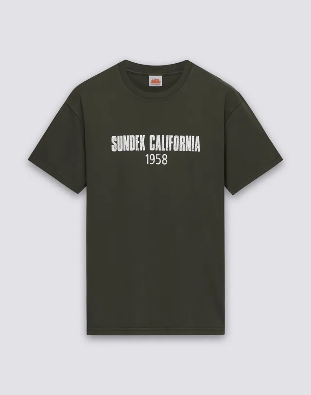 sundek-t-shirt-uomo-girocollo-california-1958-in-cotone-m320tej78tc image 1