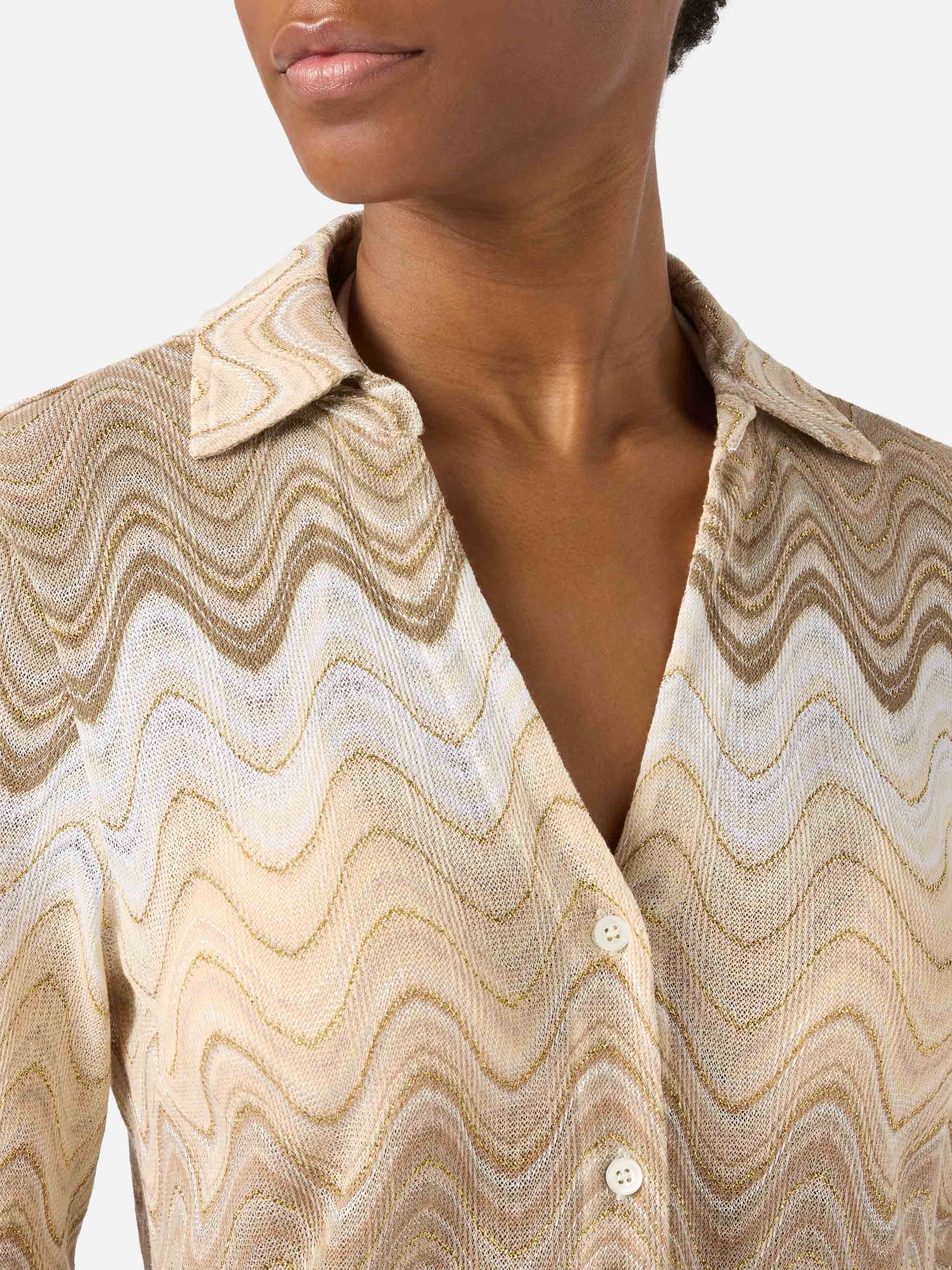 camicia-joys-mc2-saint-barth-in-raschel-degrad-con-motivo-a-onde image 4