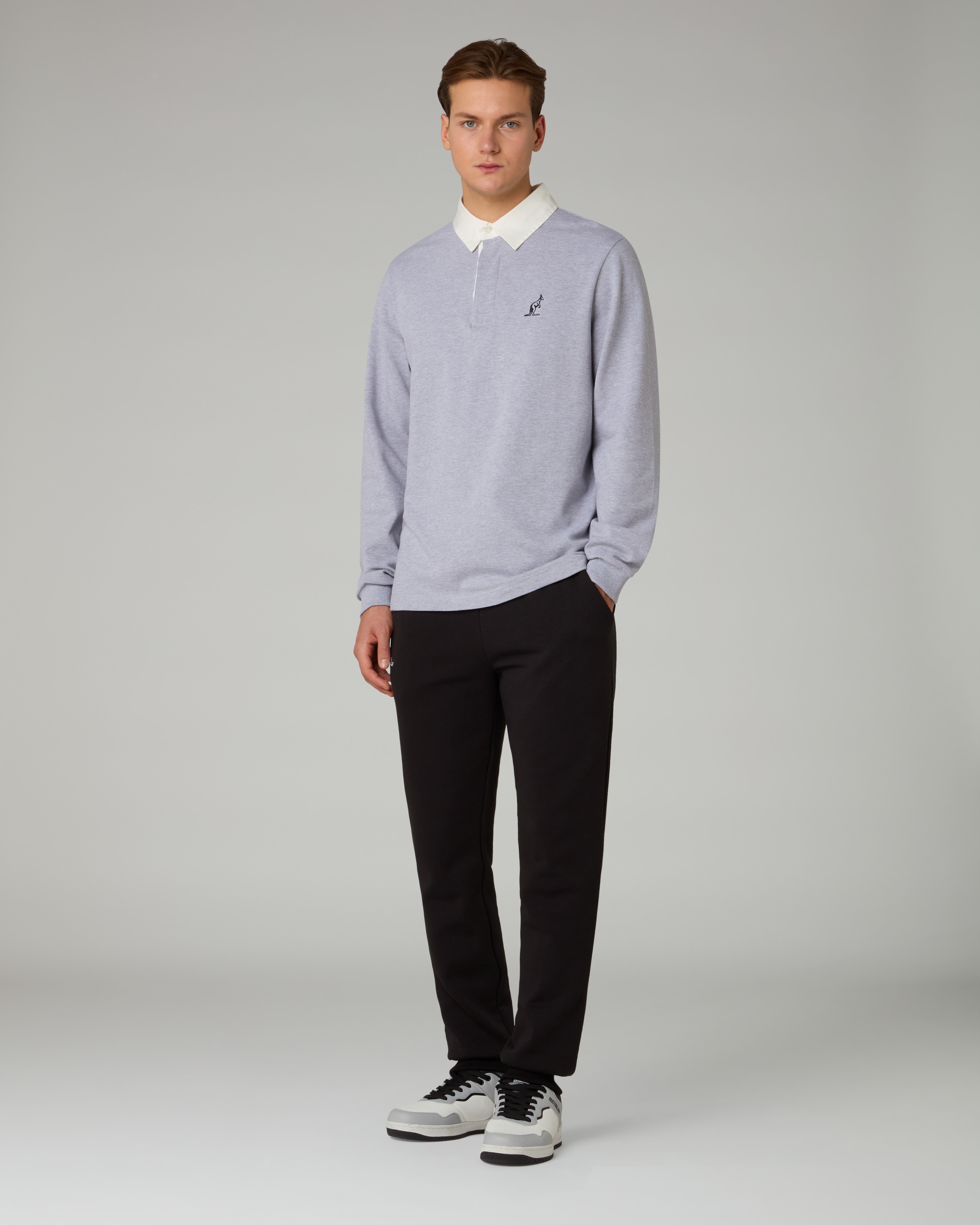 australian-academy-polo-shirt-piqu-regular-grigio-melange image 2
