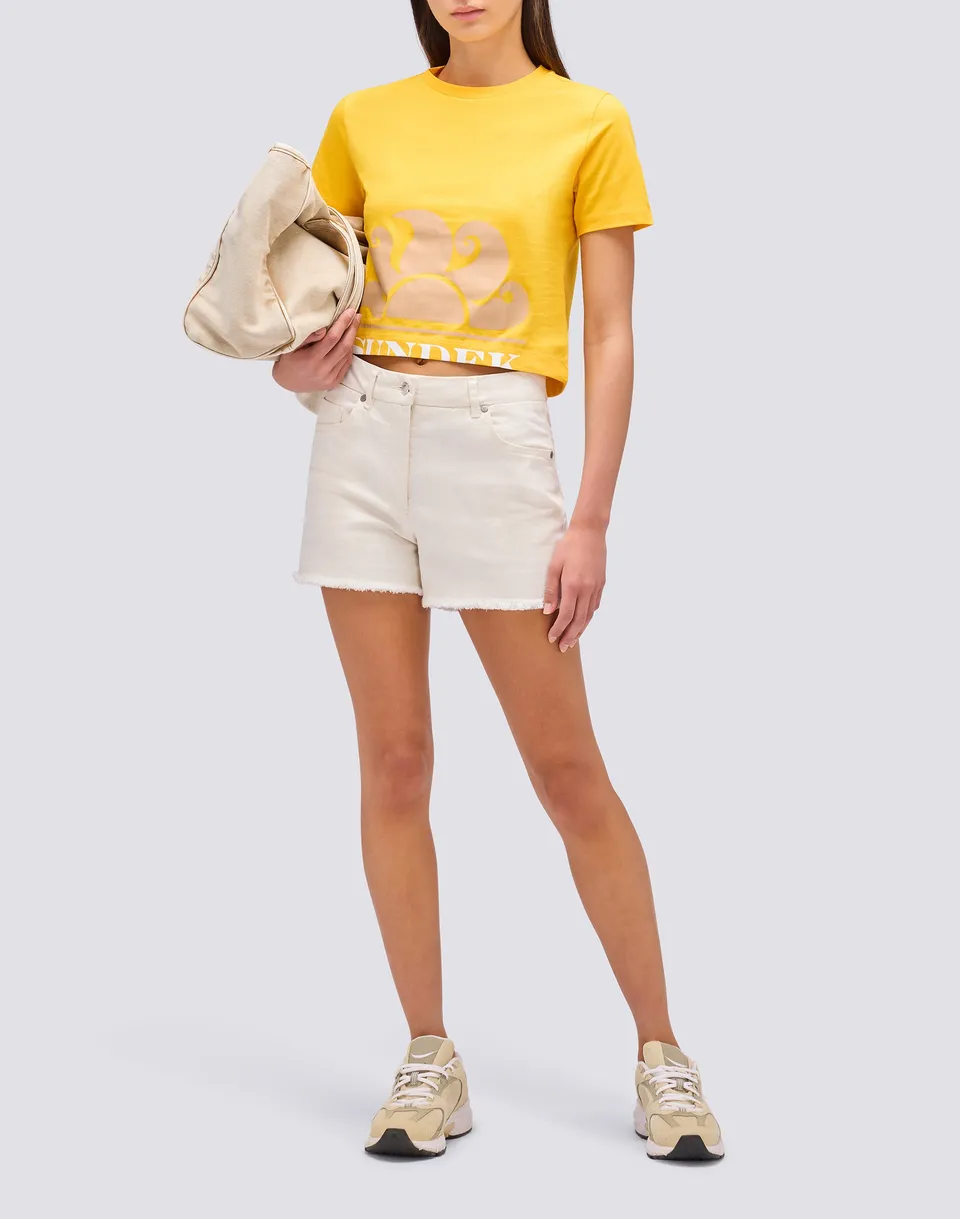 sundek-t-shirt-crop-donna image 1