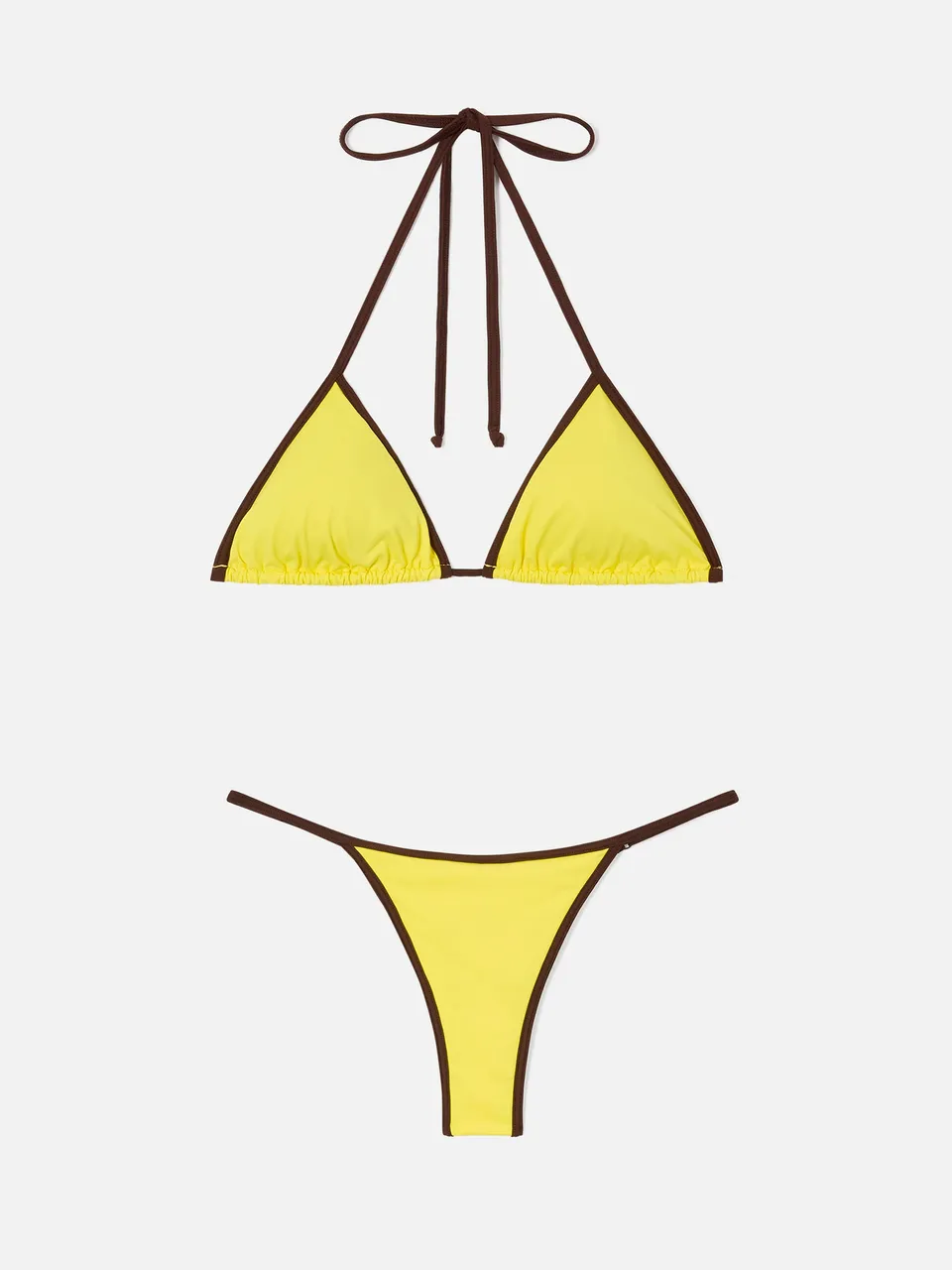 mc2-saint-barth-bikini-joleah-string-giallo-con-profili-a-contrasto image 1