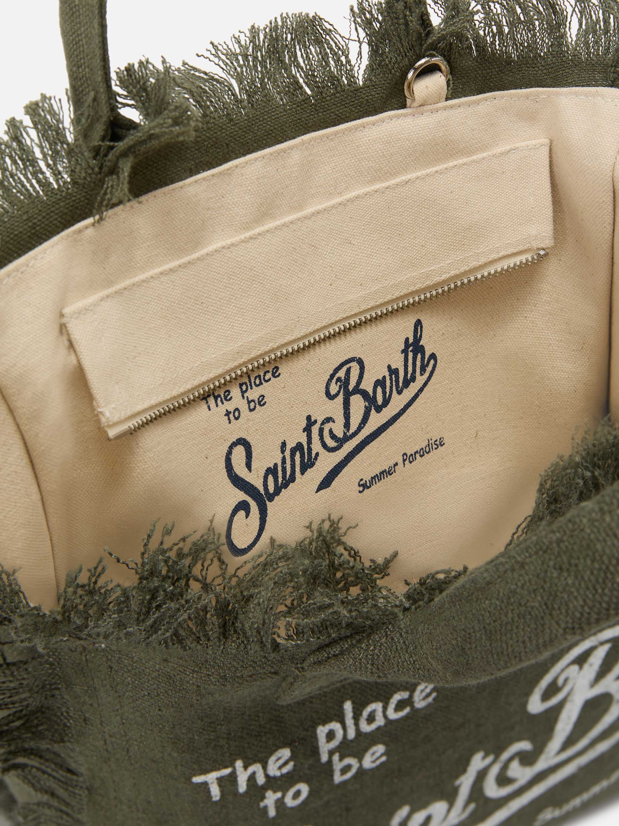 mc2-saint-barth-colette-borsa-mare-verde-militare-in-lino-con-frange image 4