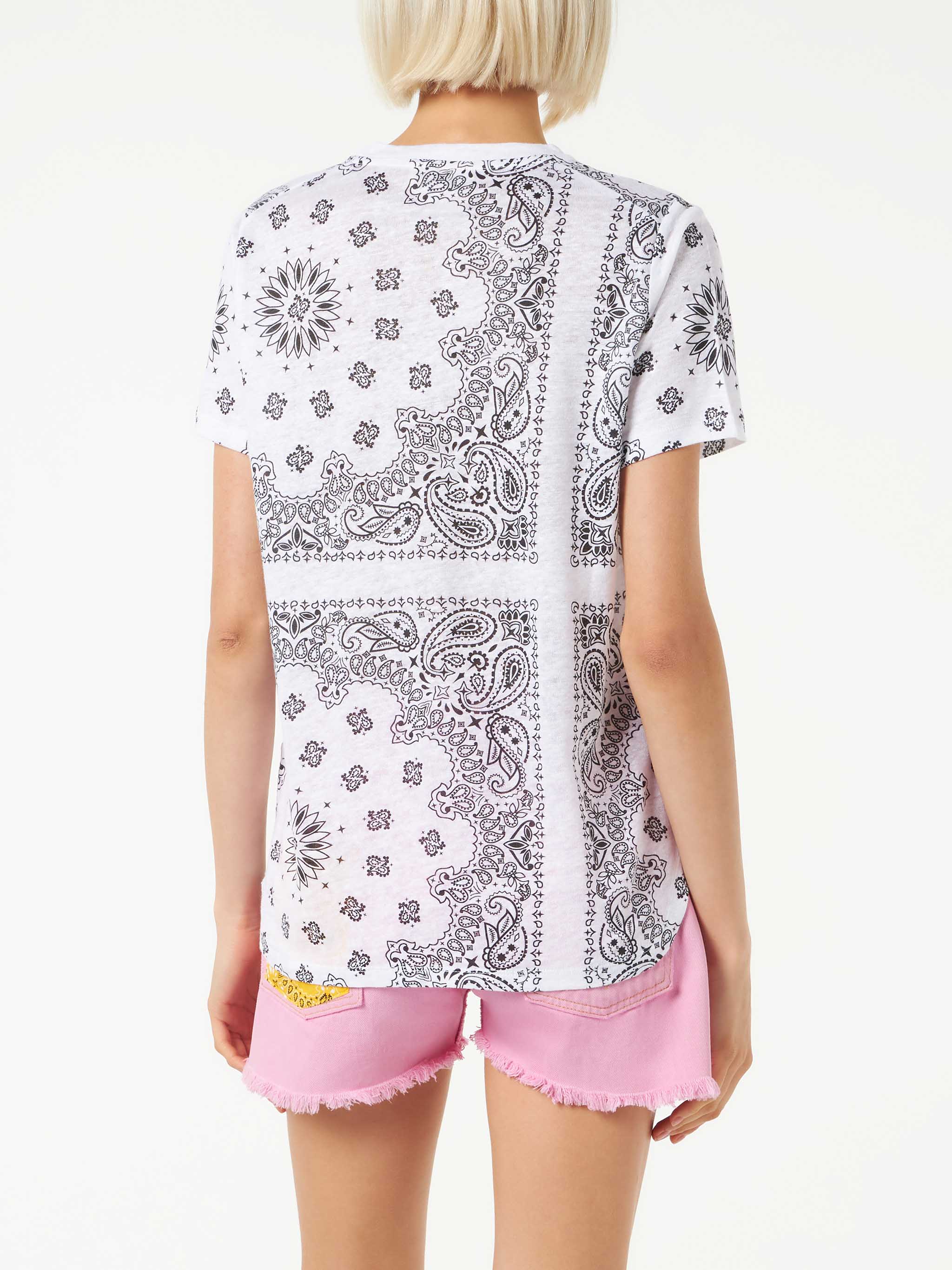mc2-saint-barth-scarlett-t-shirt-lino-bandana-bianca image 3