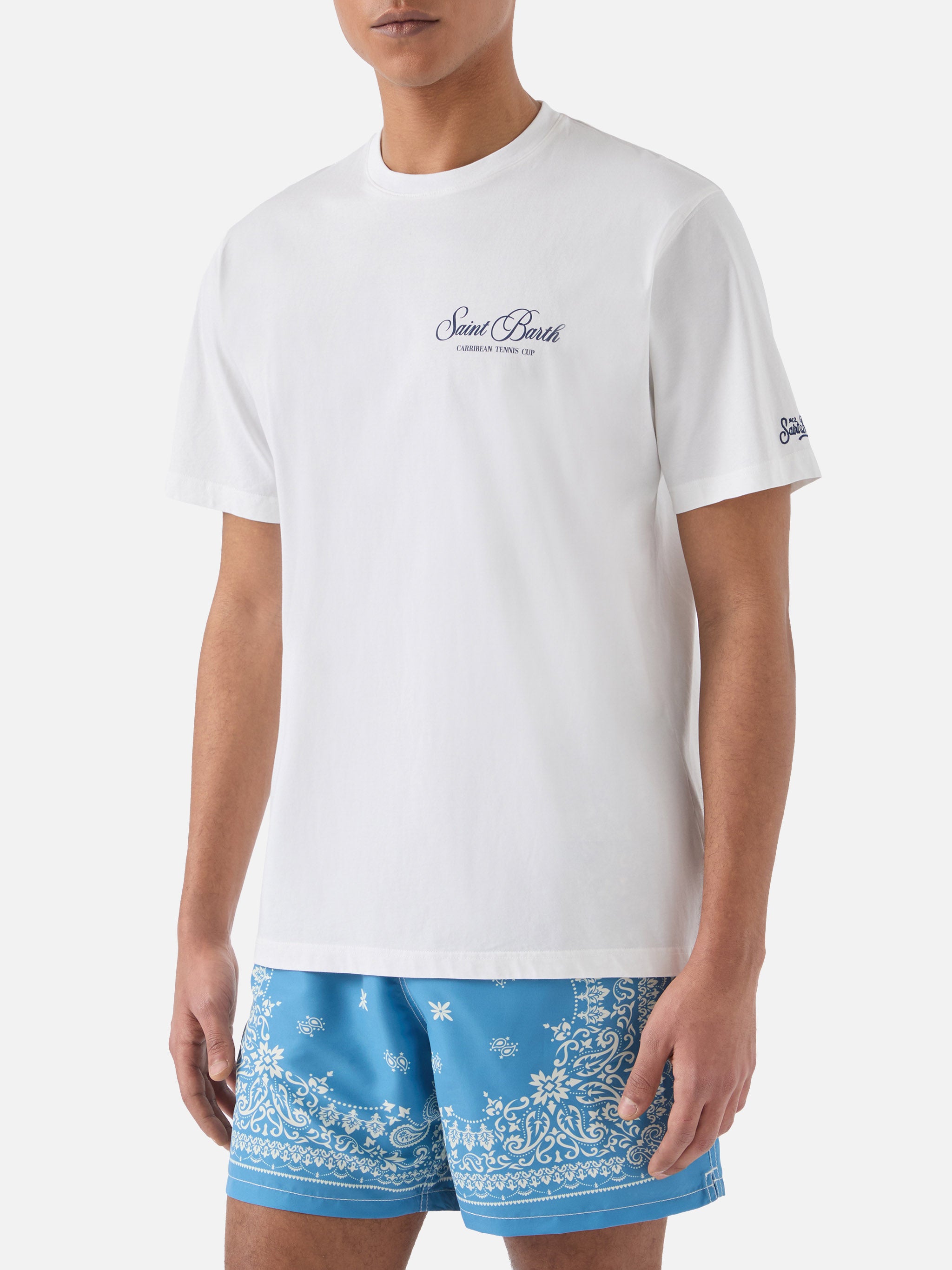 mc2-saint-barth-t-shirt-portland-bianca-con-stampa-caribbean-tennis-cup image 4