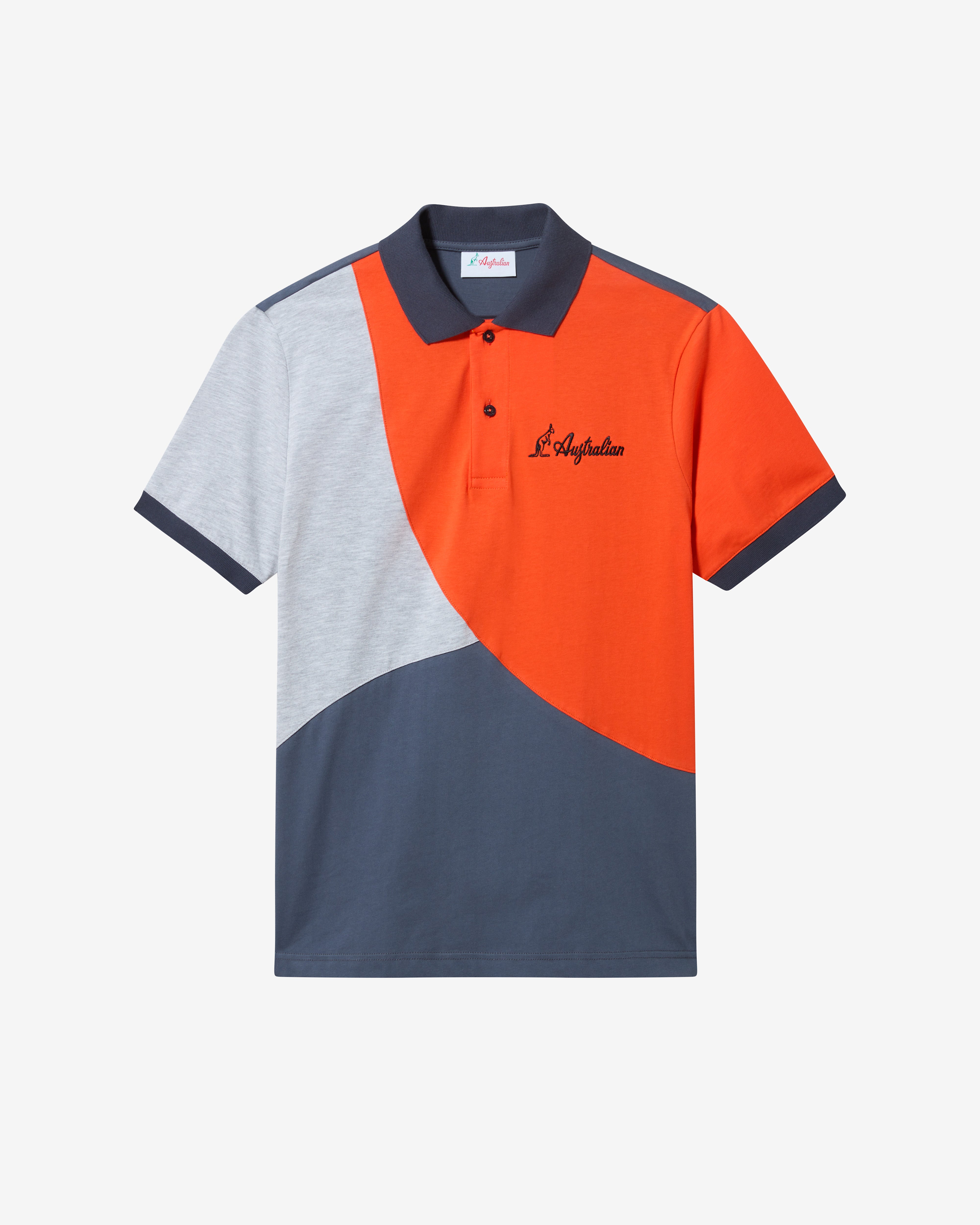 australian-anti-gravity-polo-shirt-polo-cotone-grigio-titanio image 5