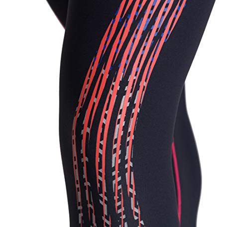 arena-w-a-one-long-tights-donna-black-fluo-red-l image 8
