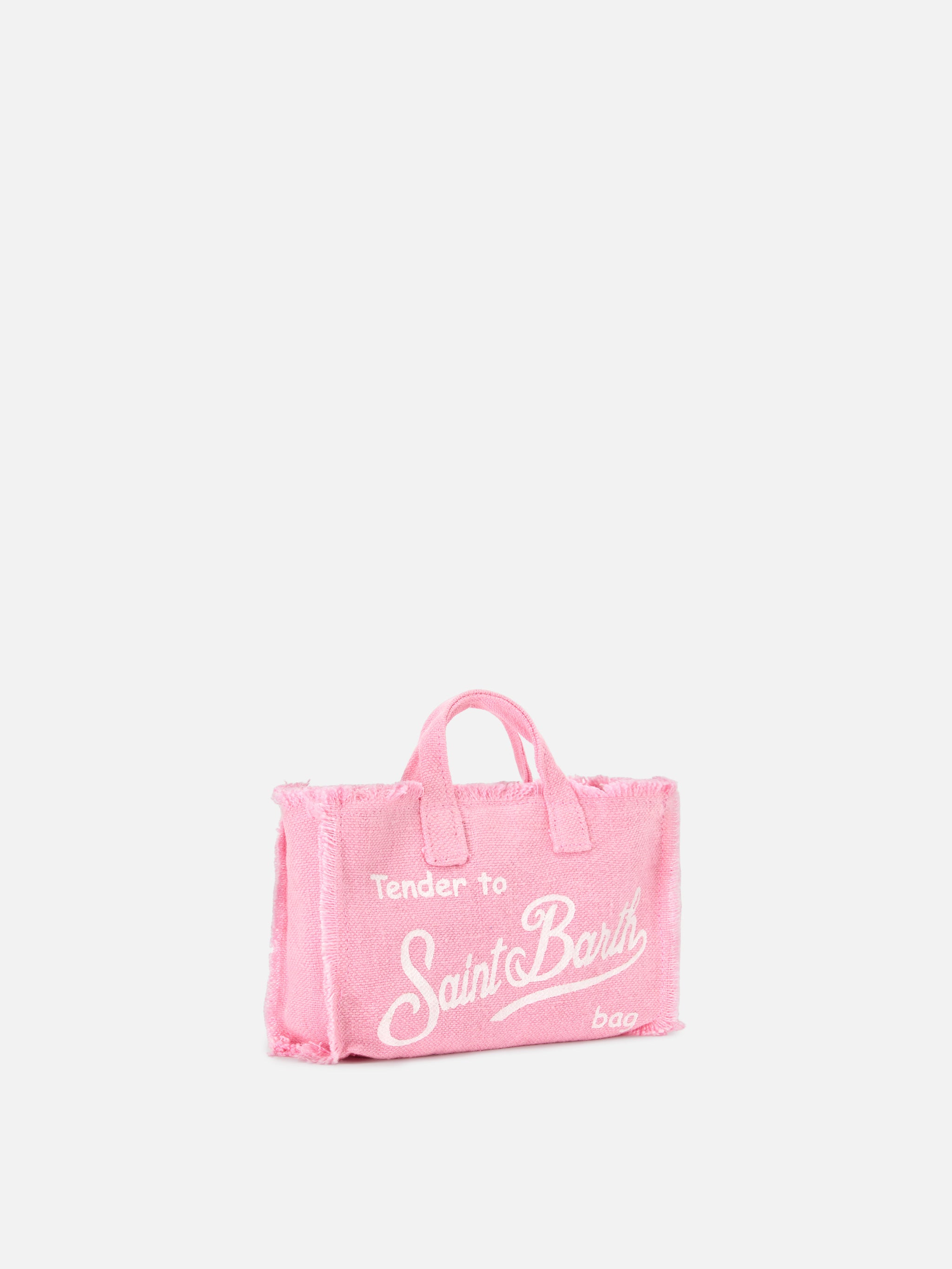 mc2-saint-barth-phone-micro-borsa-mini-in-lino-rosa-con-logo-a-contrasto image 4