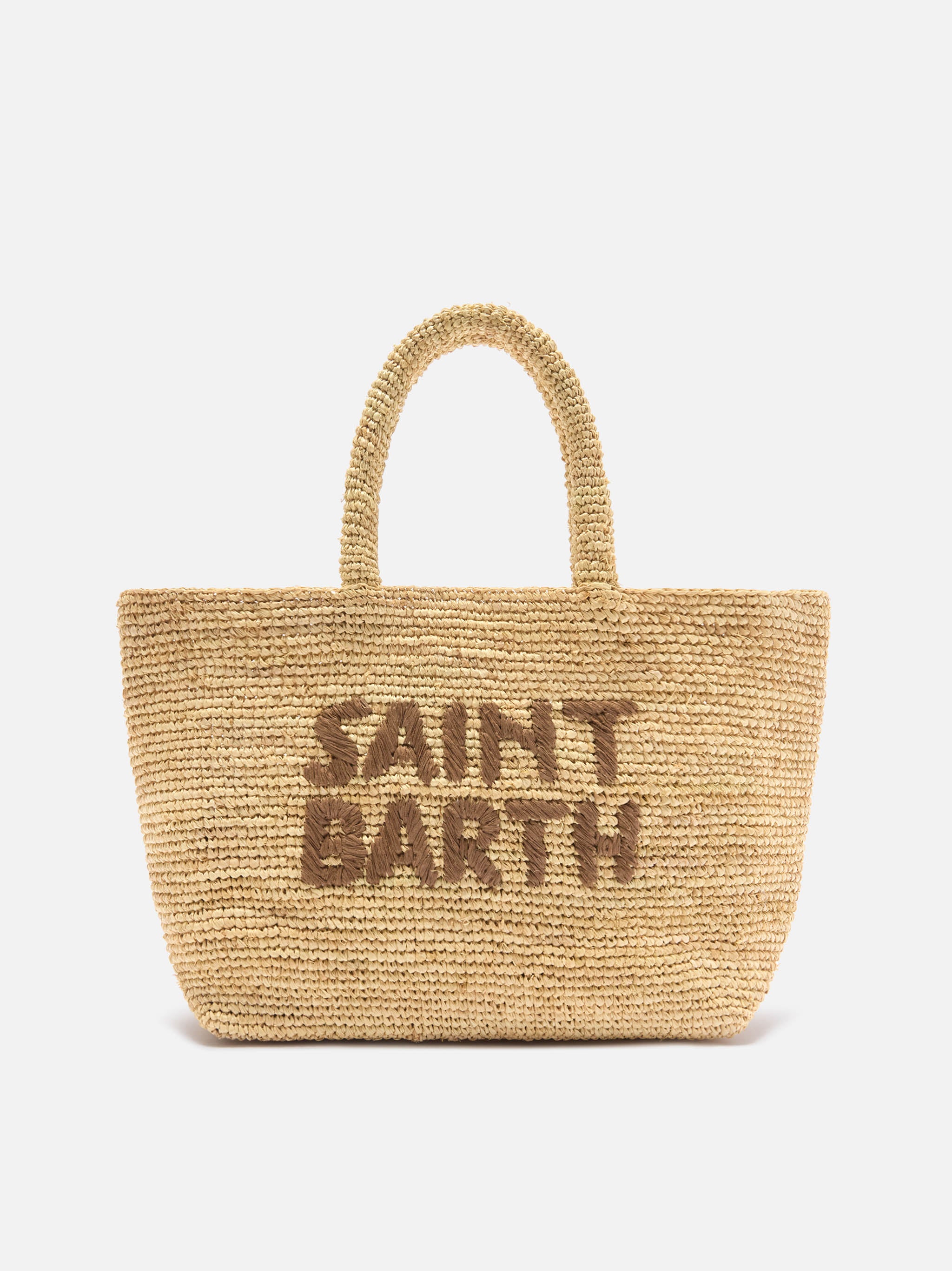 mc2-saint-barth-beach-borsa-medium-in-raffia-naturale-e-marrone-con-logo image 1
