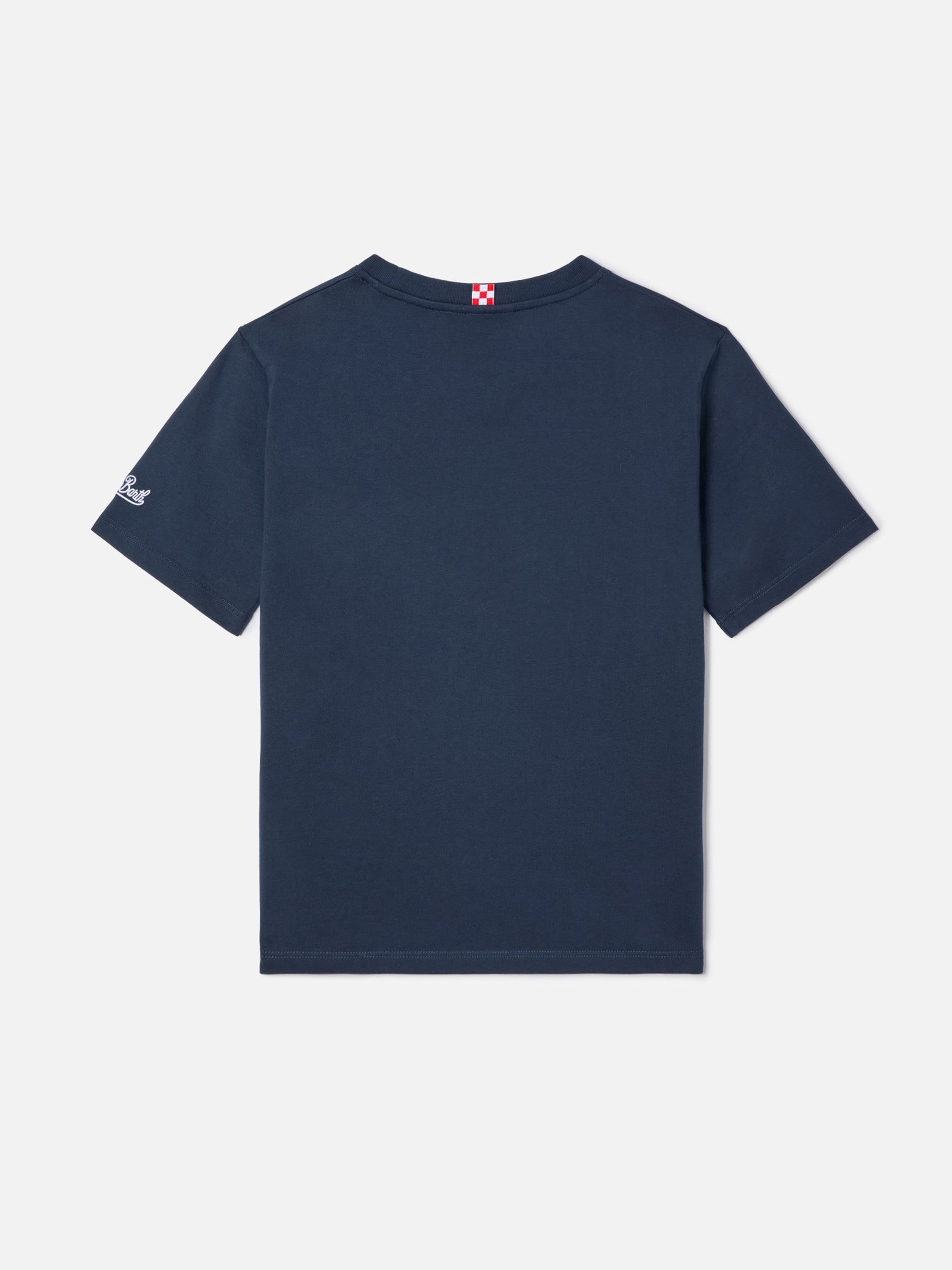 t-shirt-mc2-saint-barth-portofino-jr-per-bambino-blu-con-ricamo-acqua-in-bocca-i image 3