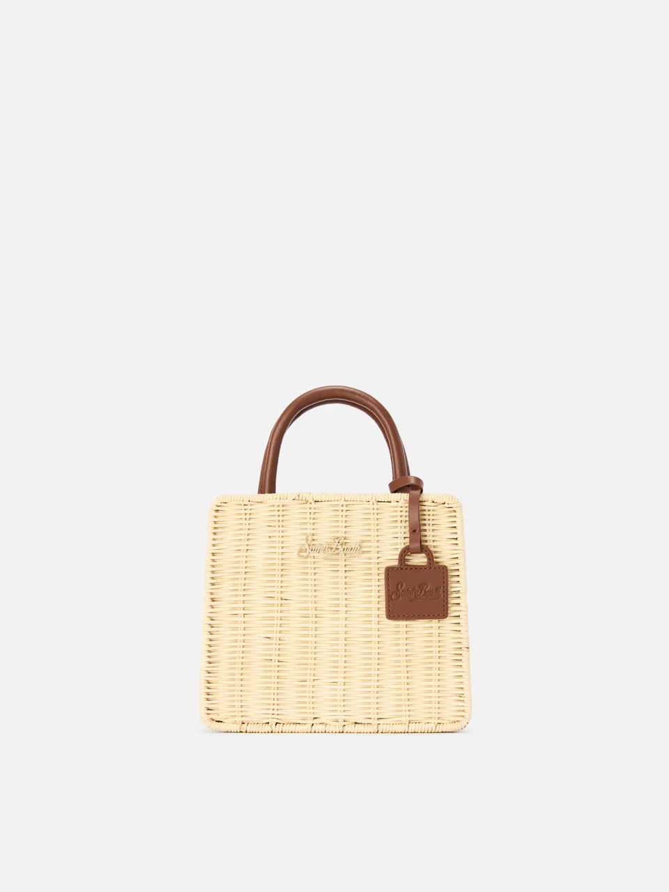 mc2-saint-barth-shop-mini-borsa-midollino-naturale-pelle-marrone image 1