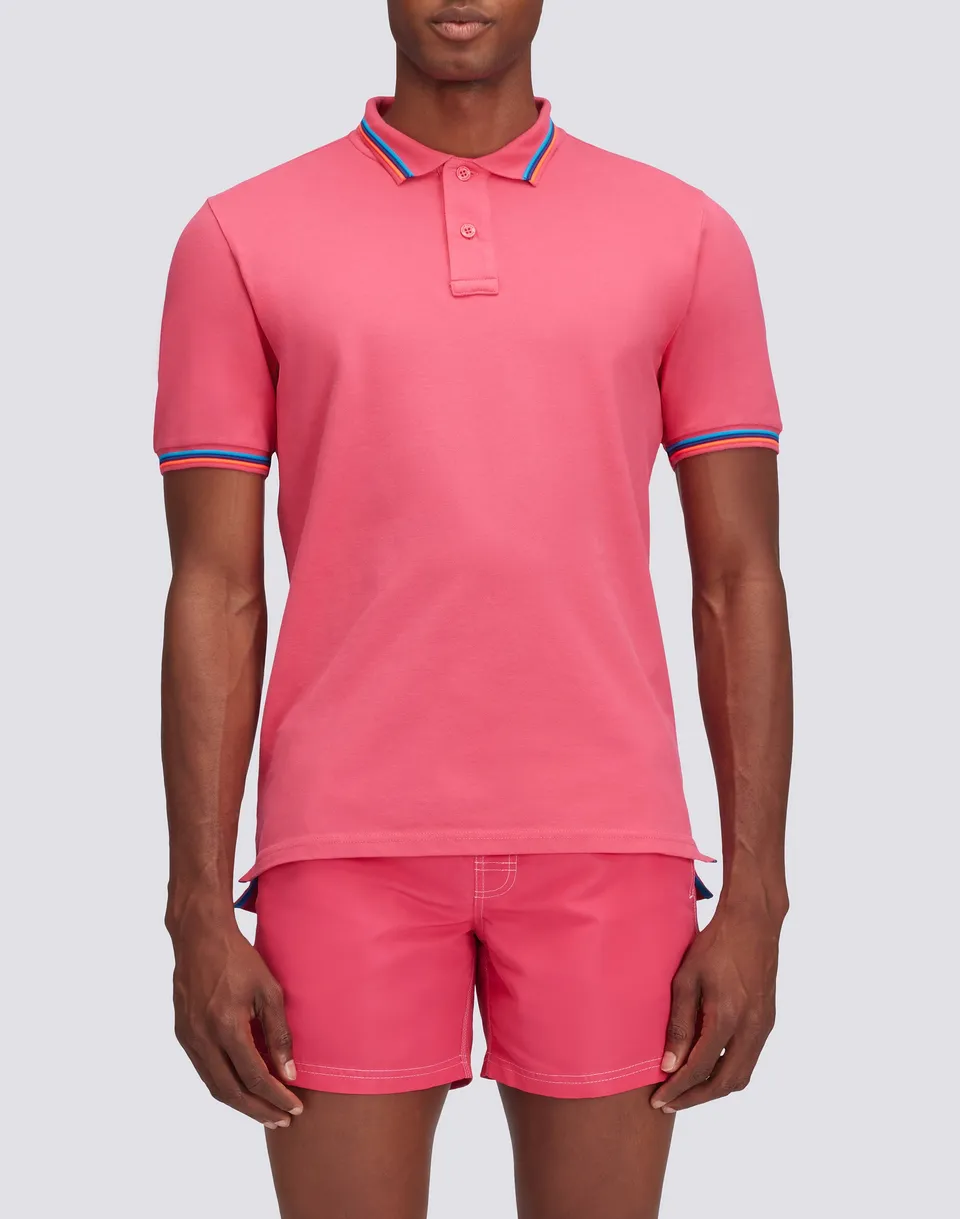 sundek-polo-uomo-brice-cotone-piquet-bande-tricolor-m779plj6500 image 1