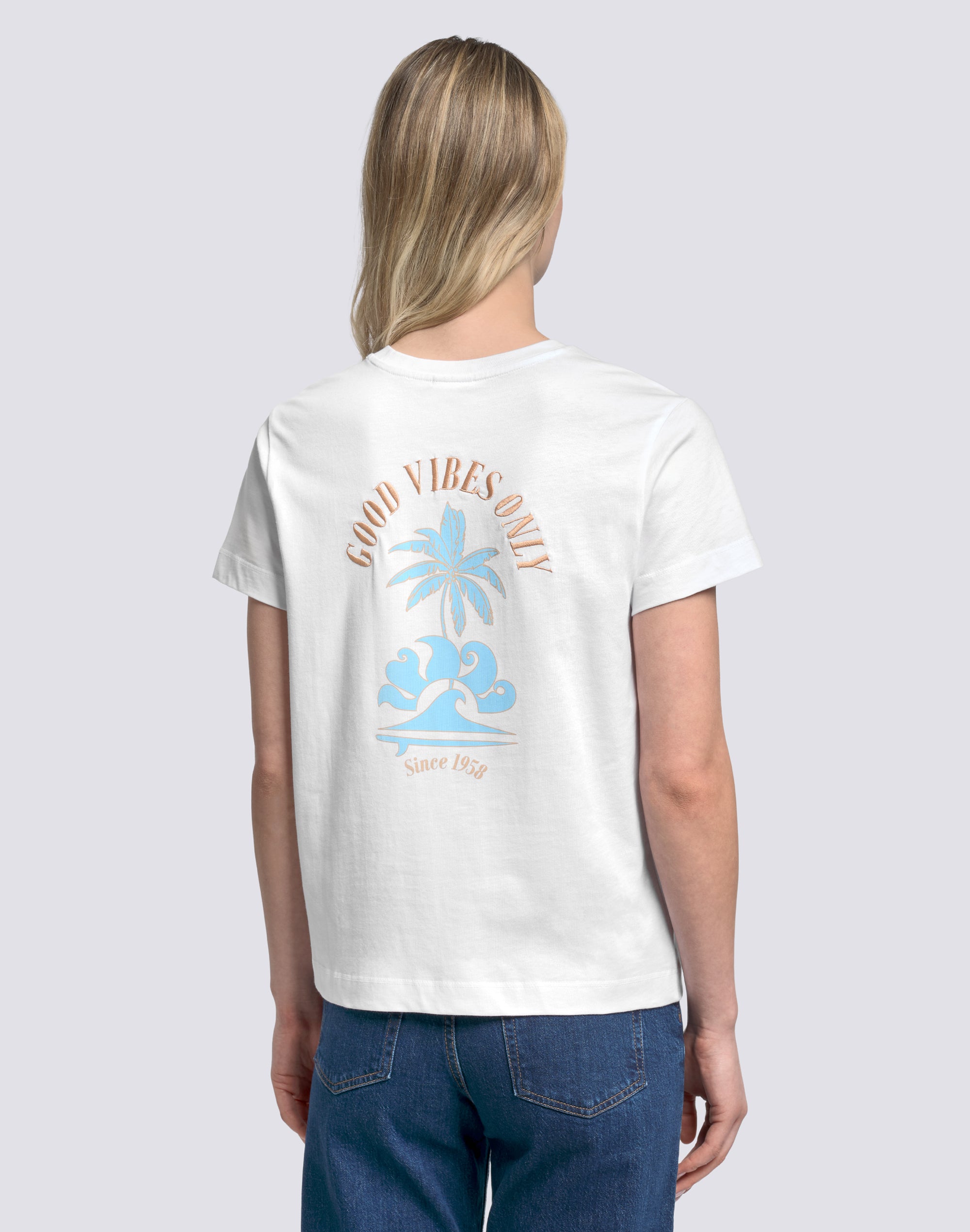 sundek-t-shirt-donna-stampa-good-vibes-only image 4
