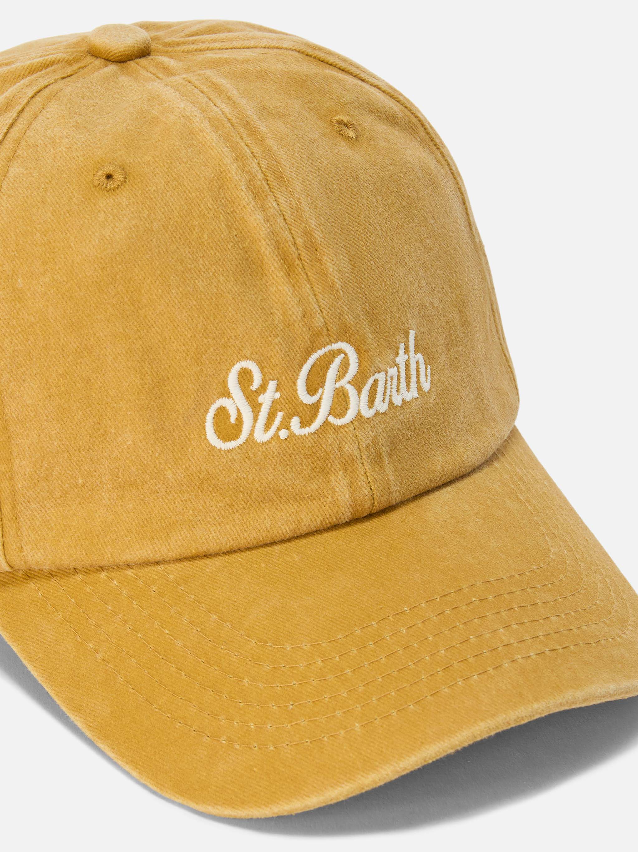 mc2-saint-barth-davis-cappellino-baseball-giallo-ocra-ricamo-saint-barth image 2