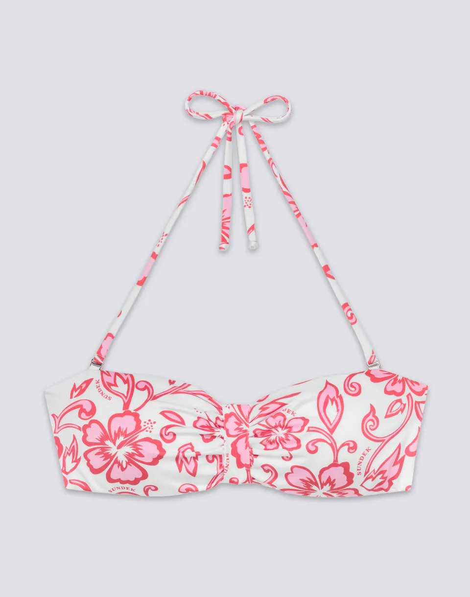 sundek-ioni-top-bikini-a-fascia-stampa-sk23-con-lacci-collo image 1