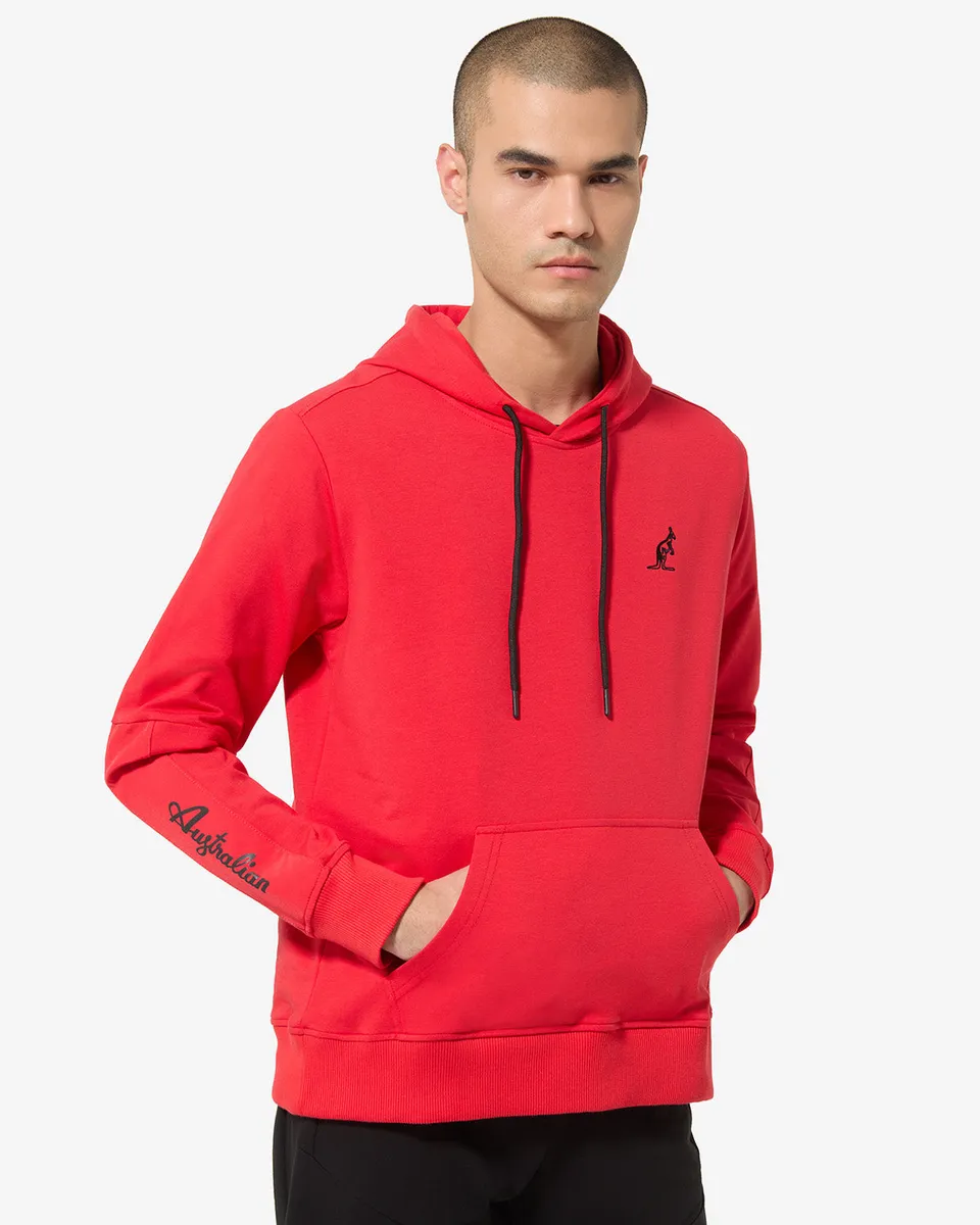 australian-city-hoodie-sportswear-felpa-rosso-vivo image 1