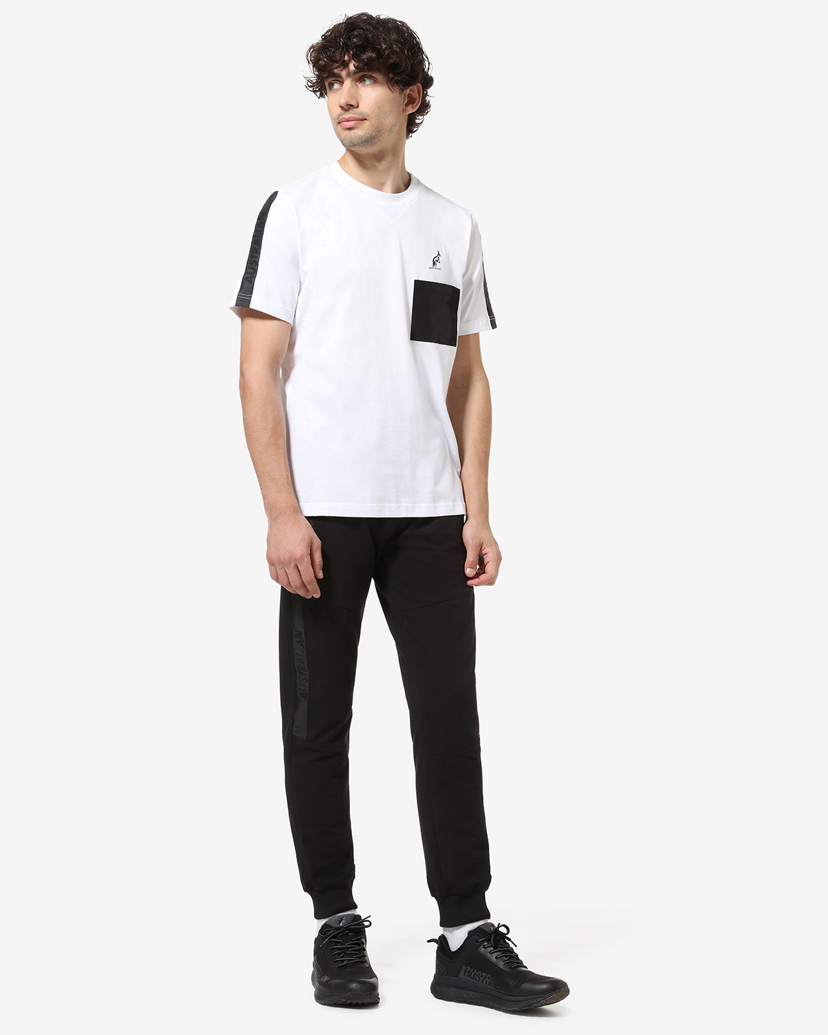 australian-impact-t-shirt-t-shirt-cotone-bianca-con-taschino image 2
