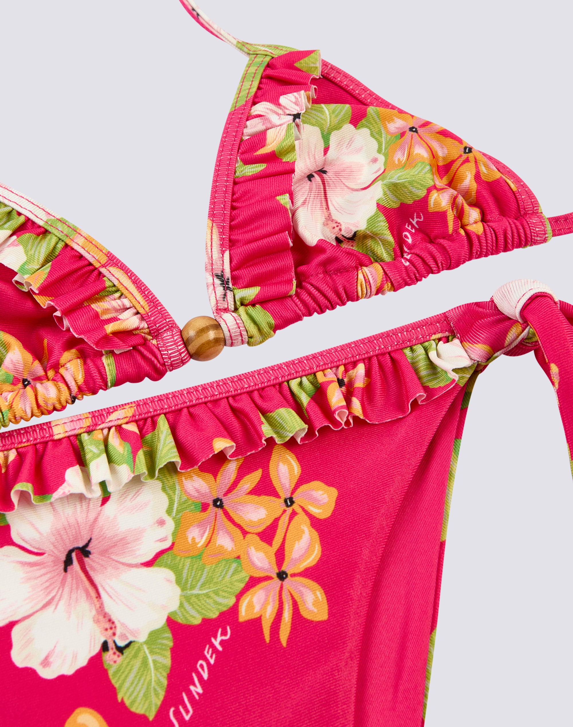sundek-mini-bikini-bambina-con-rouches-dreamy-hawaii image 2