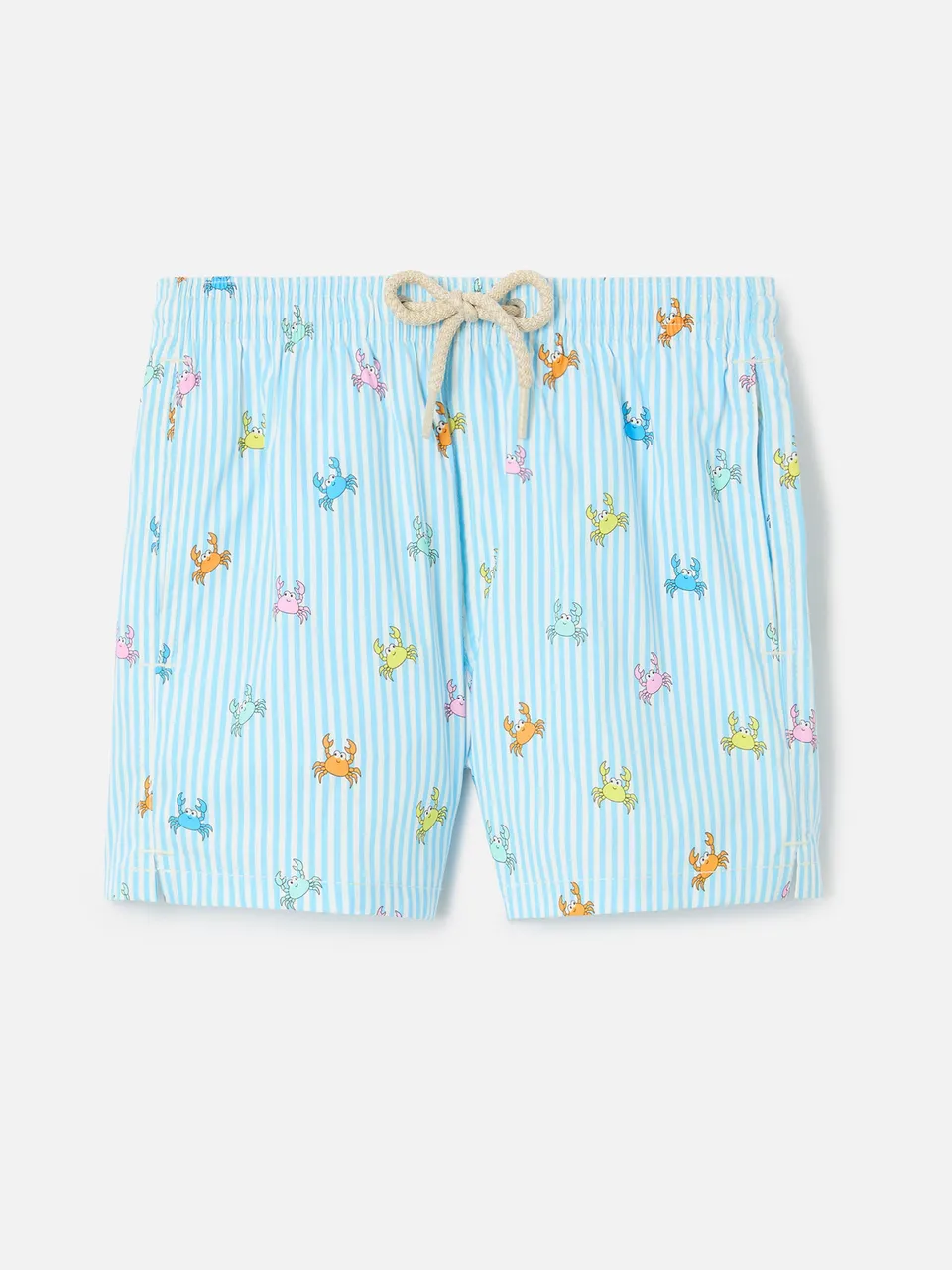 mc2-saint-barth-costume-jean-lighting-stretch-bambino-a-righe-con-stampa-granchi image 1