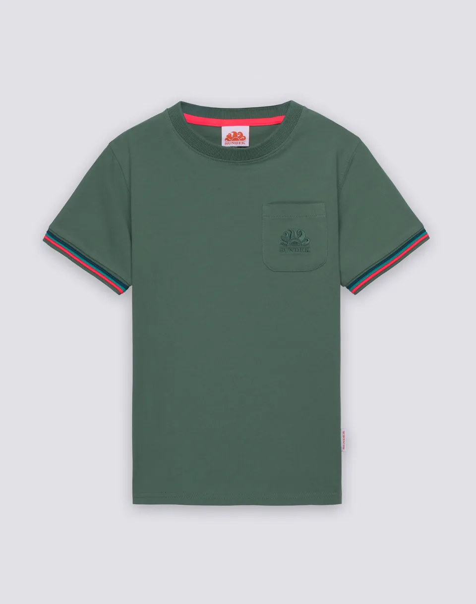 sundek-mini-finn-t-shirt-girocollo-bambino-in-cotone-arcobaleno image 1