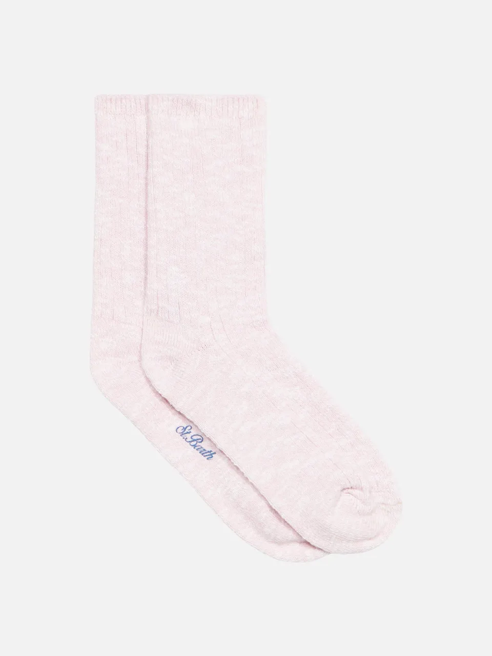 mc2-saint-barth-sox-rib-calze-in-cotone-m-lange-rosa image 1