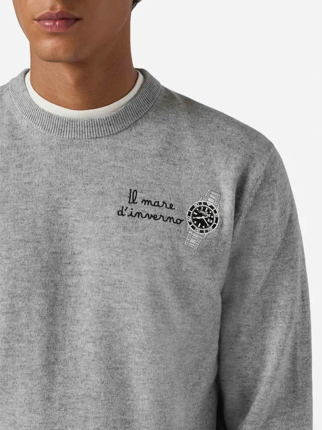 maglione-mc2-saint-barth-heron-light-girocollo-misto-cashmere-ricamo-il-mare-d-i image 1