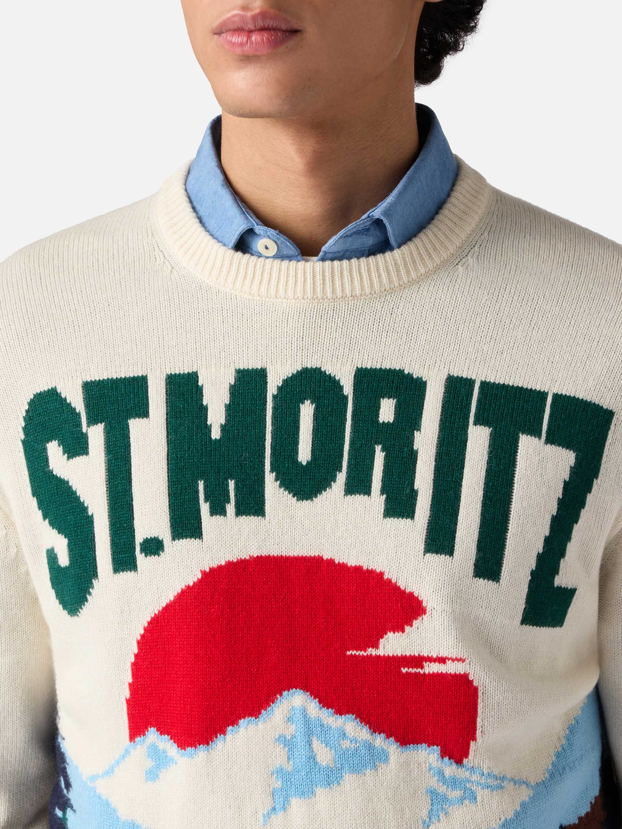 mc2-saint-barth-heron-maglione-girocollo-uomo-st-moritz-jacquard-bianco image 2