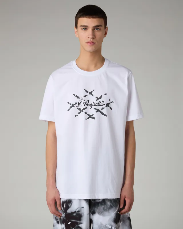 australian-cage-cotton-t-shirt-bianca-regular-fit-made-in-italy image 1