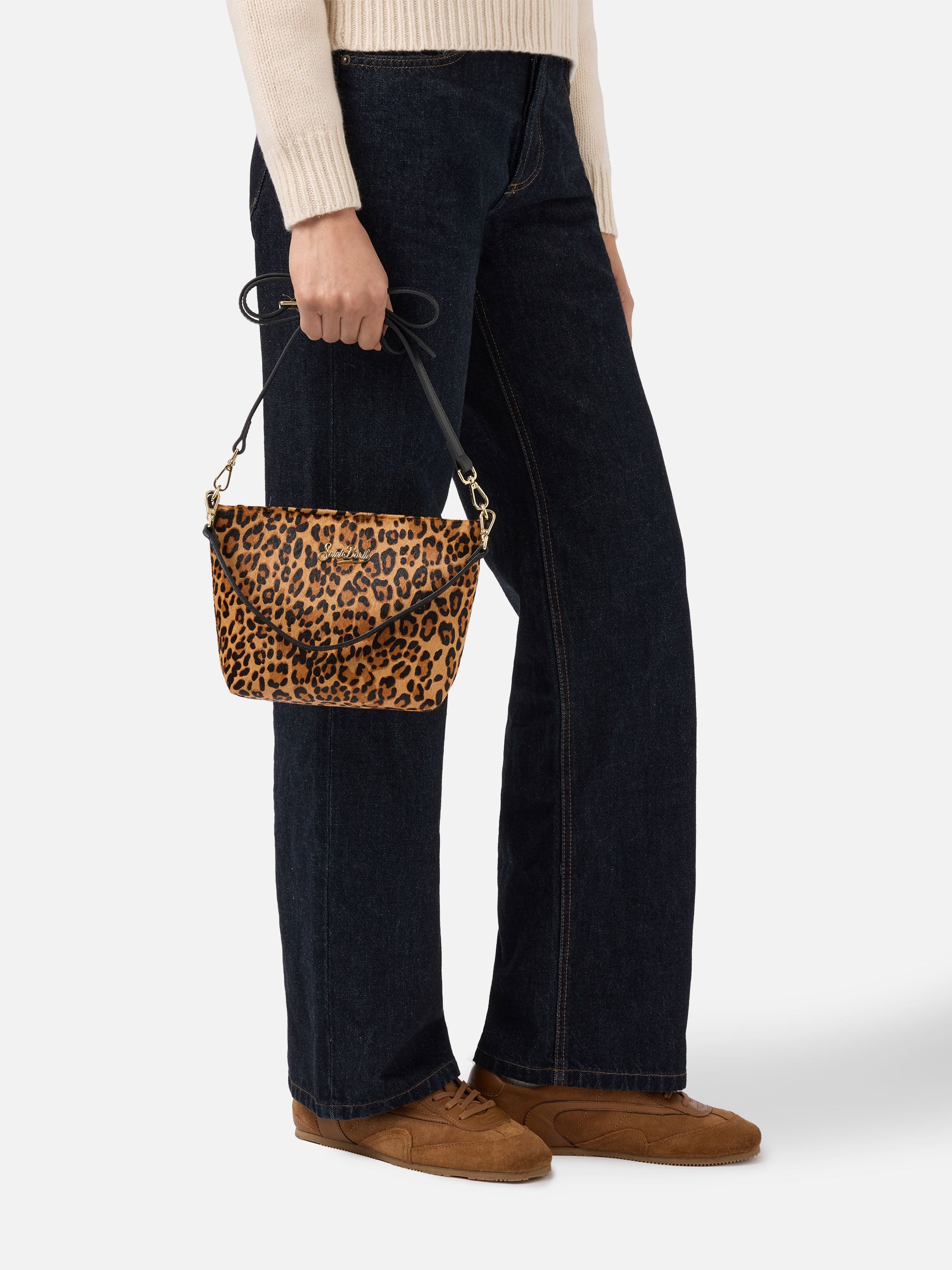 mc2-saint-barth-aline-bag-borsa-a-spalla-in-pelle-spazzolata-e-cavallino-leopard image 2