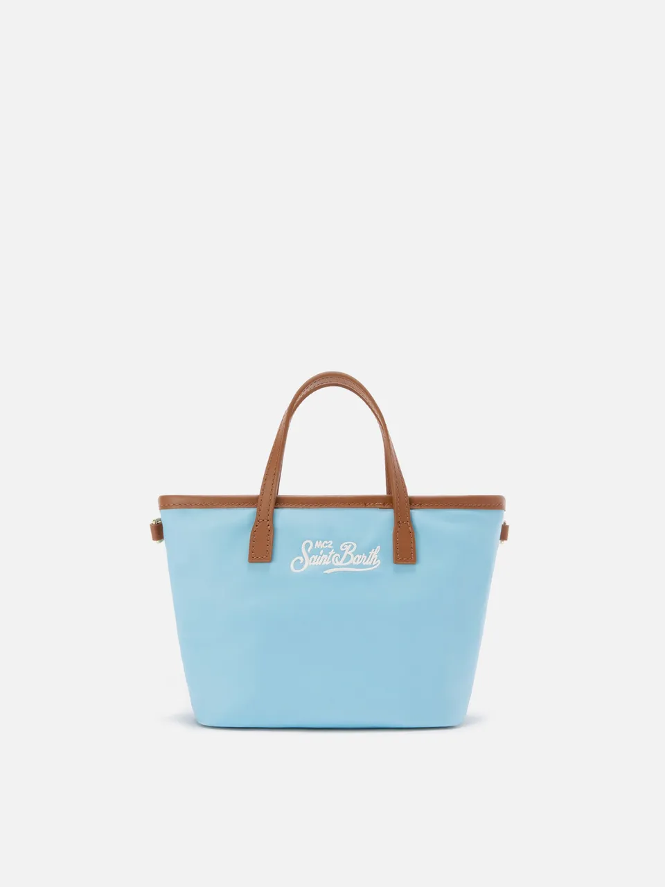 mc2-saint-barth-borsa-city-mini-in-nylon-azzurra image 1