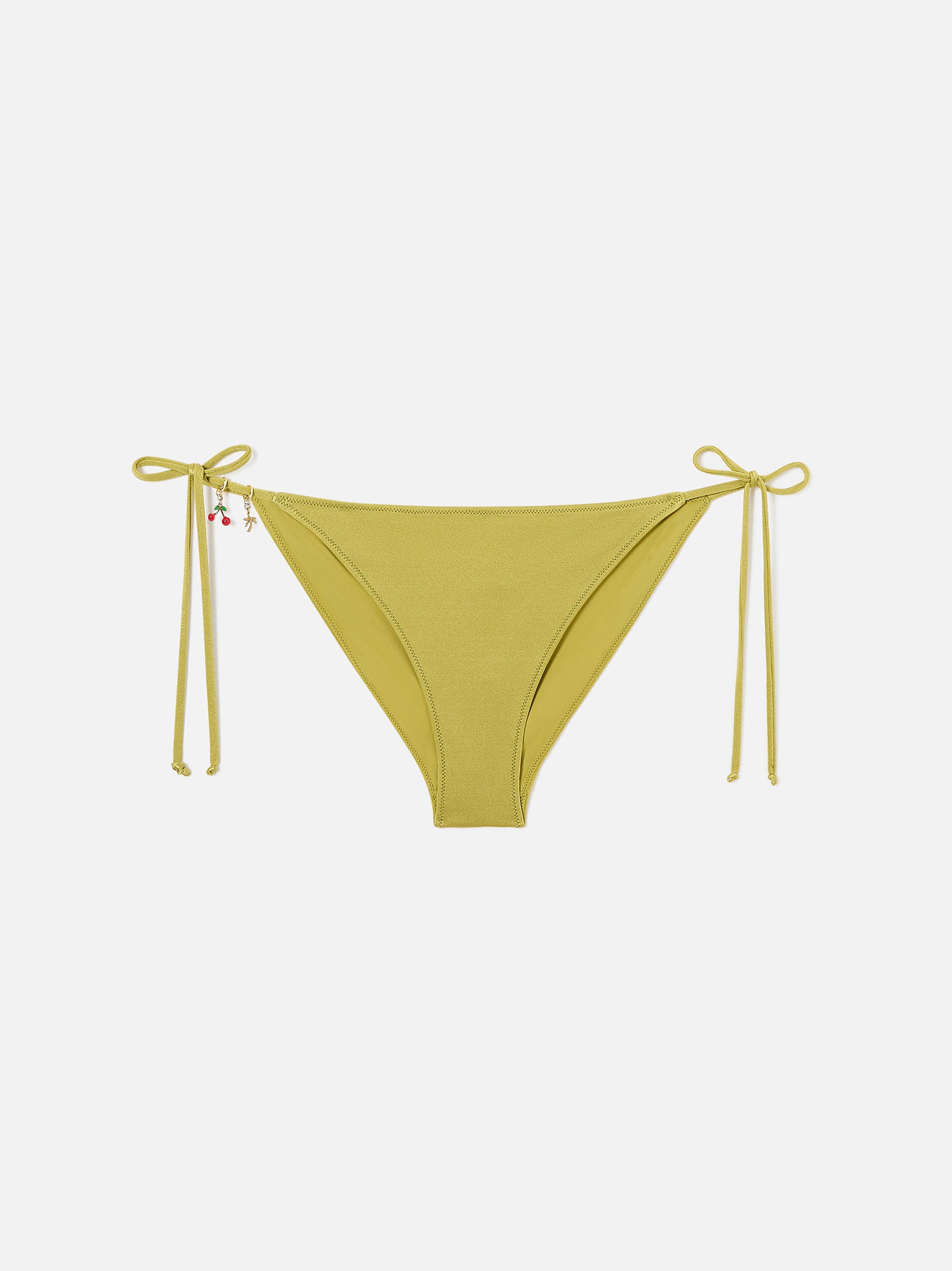 mc2-saint-barth-virgo-slip-mare-donna-verde-pistacchio-glossy-con-charms image 1