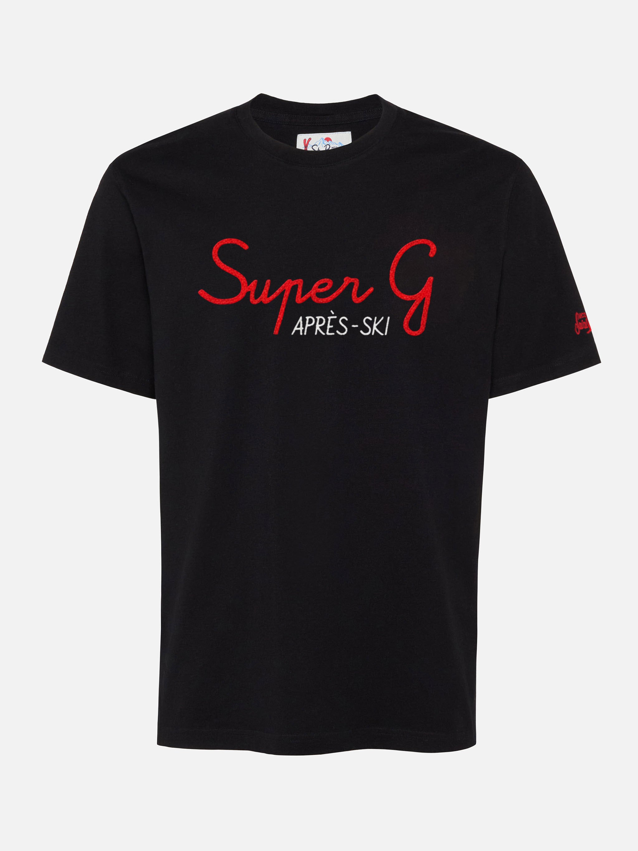 mc2-saint-barth-t-shirt-uomo-arnott-warm-cotone-nero-ricamo-super-g-special-edit image 1