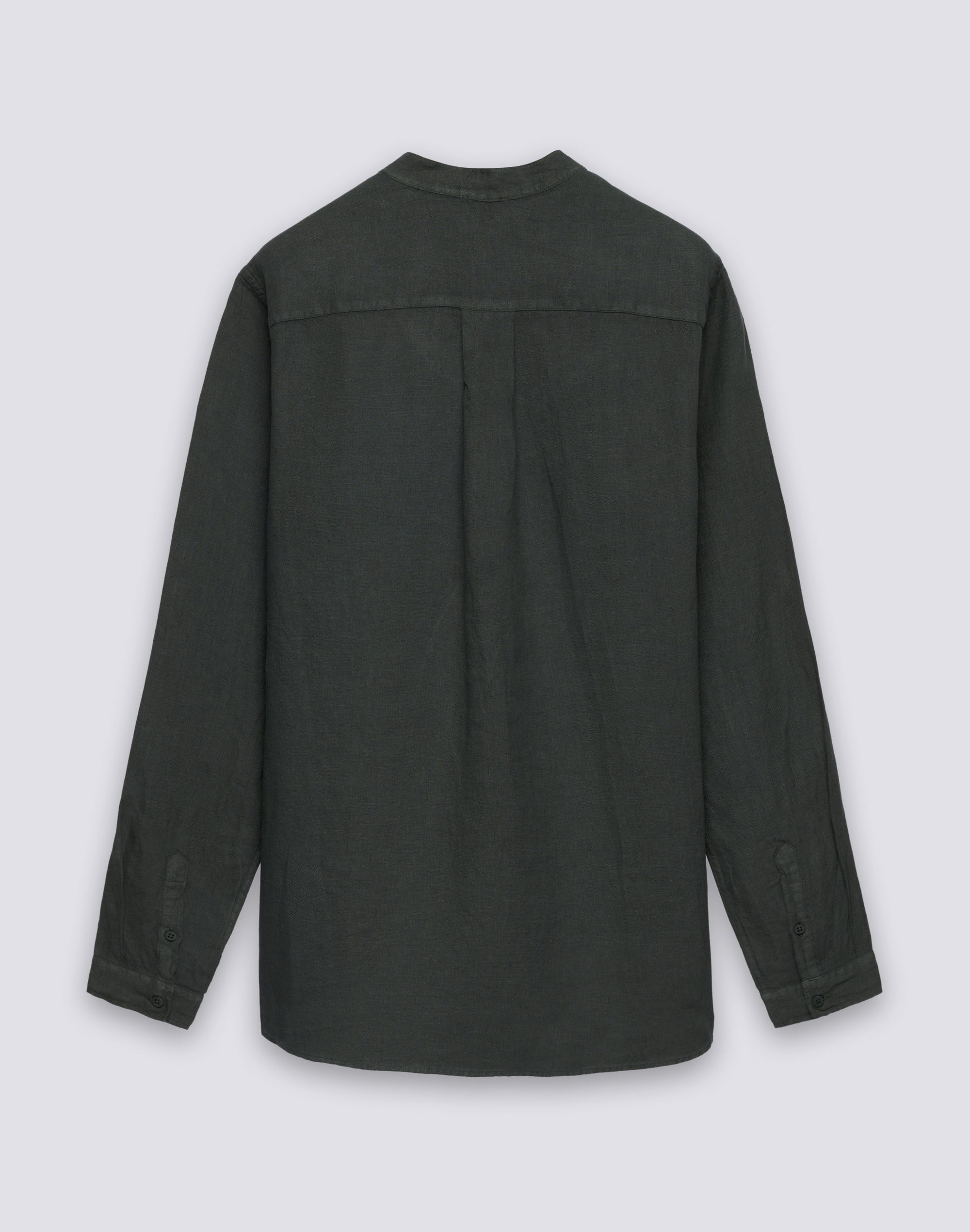 sundek-camicia-uomo-alla-coreana-in-lino-tinto-capo image 2