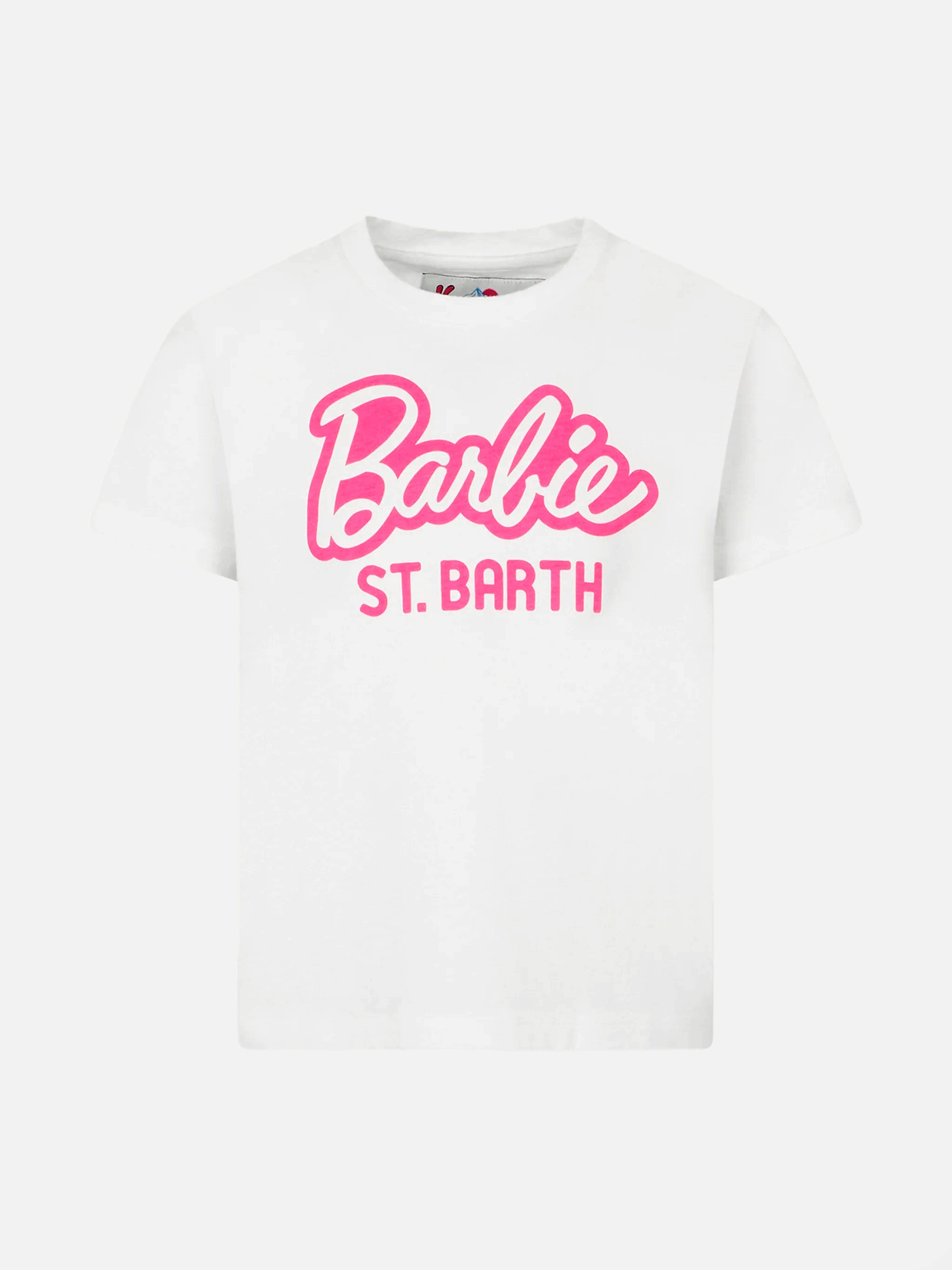 mc2-saint-barth-elly-t-shirt-bambina-cotone-pesante-bianca-stampa-barbie-st-bart image 1