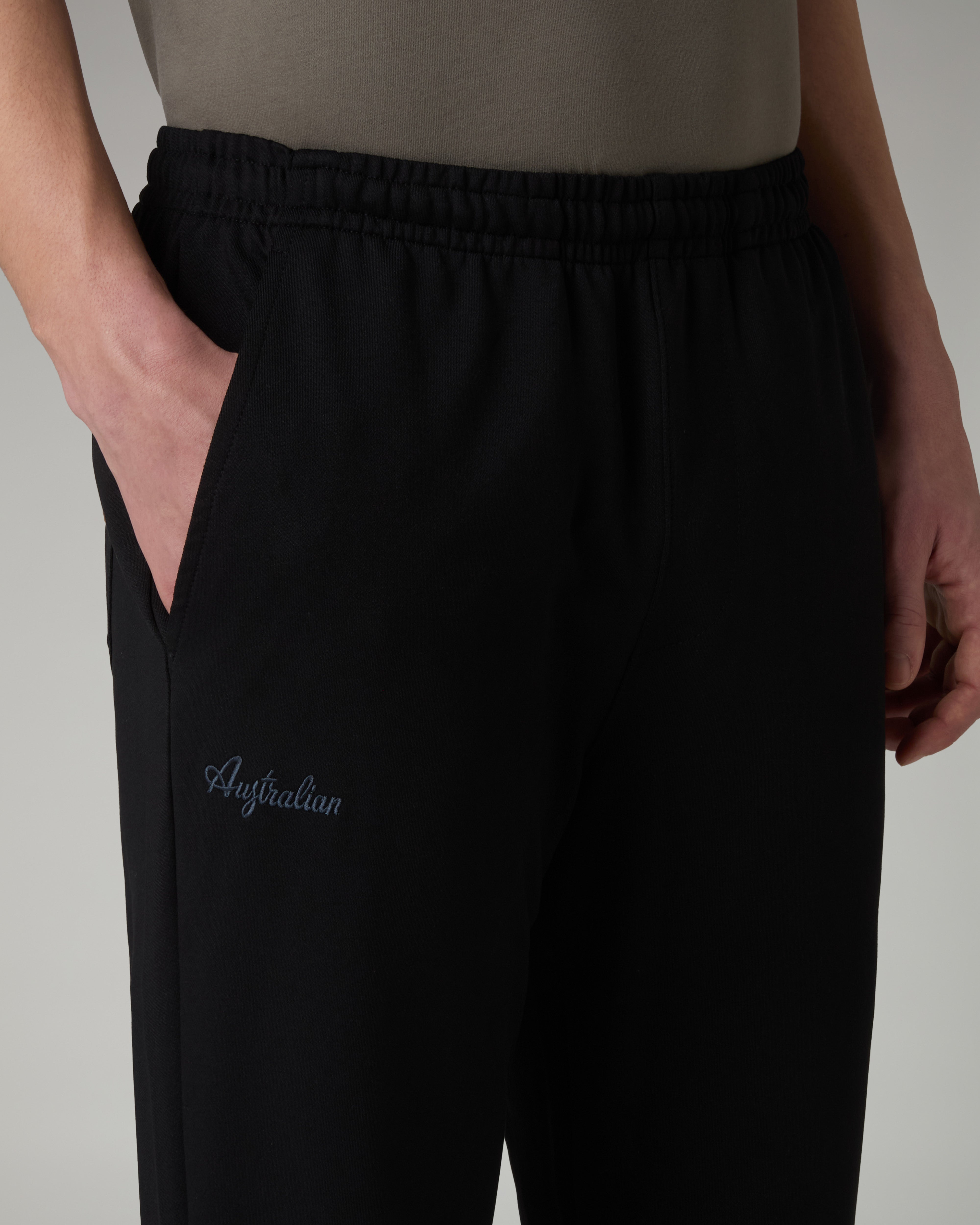 australian-dream-track-pant-pantalone-tuta-nero-in-misto-cotone image 4