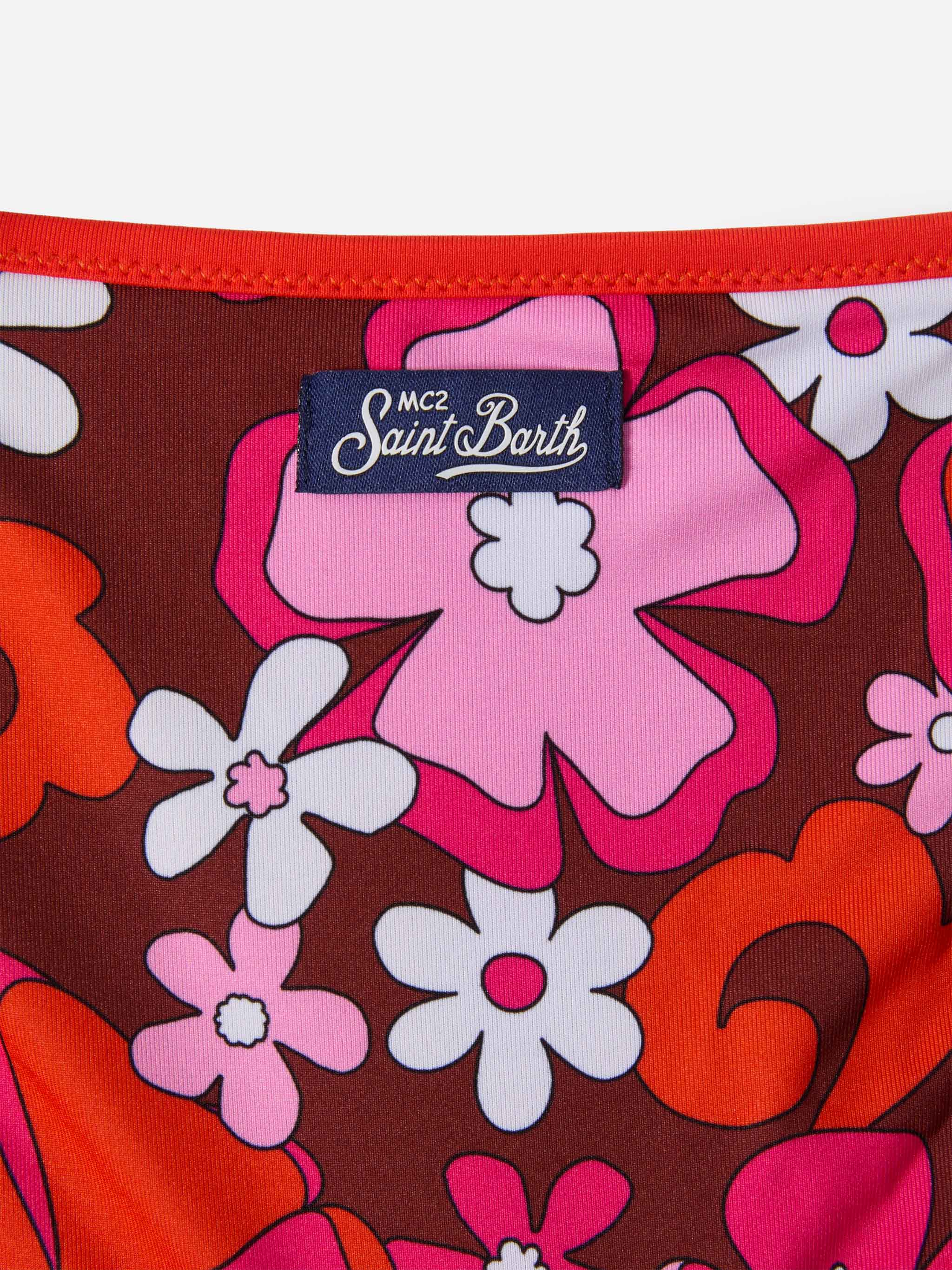mc2-saint-barth-bikini-bambina-aryanna-fascia-fiori-retr-marrone image 3