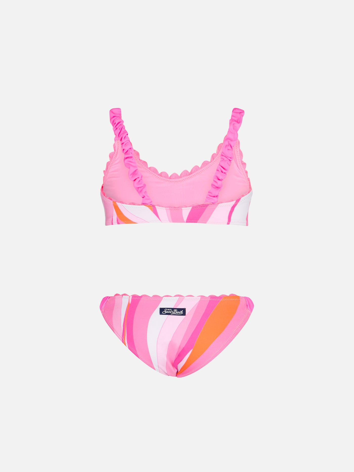 mc2-saint-barth-bralette-da-bambina-con-stampa-onde-multicolore image 2