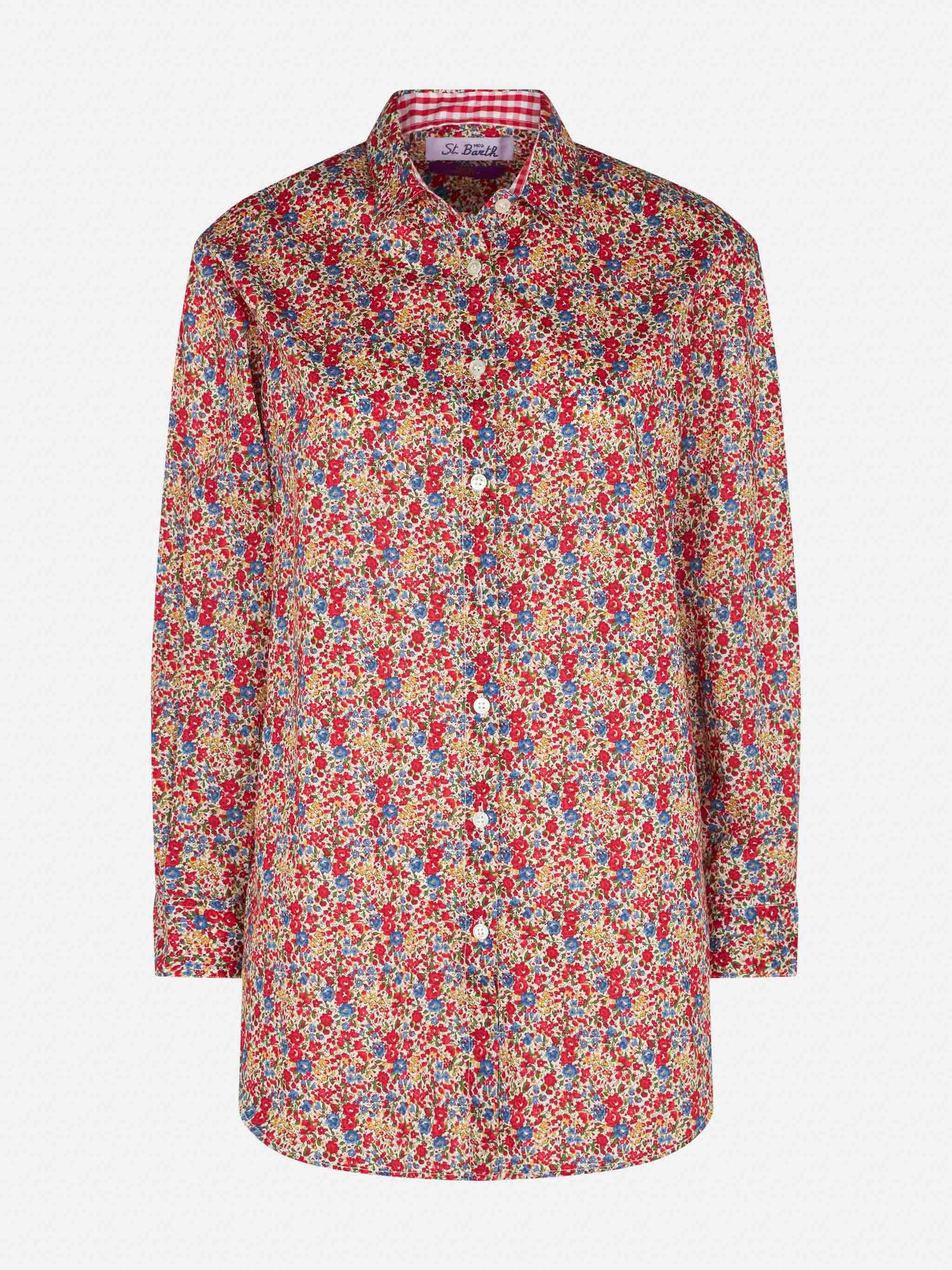 camicia-mc2-saint-barth-brigitte-in-cotone-con-fantasia-floreale-liberty-special image 4