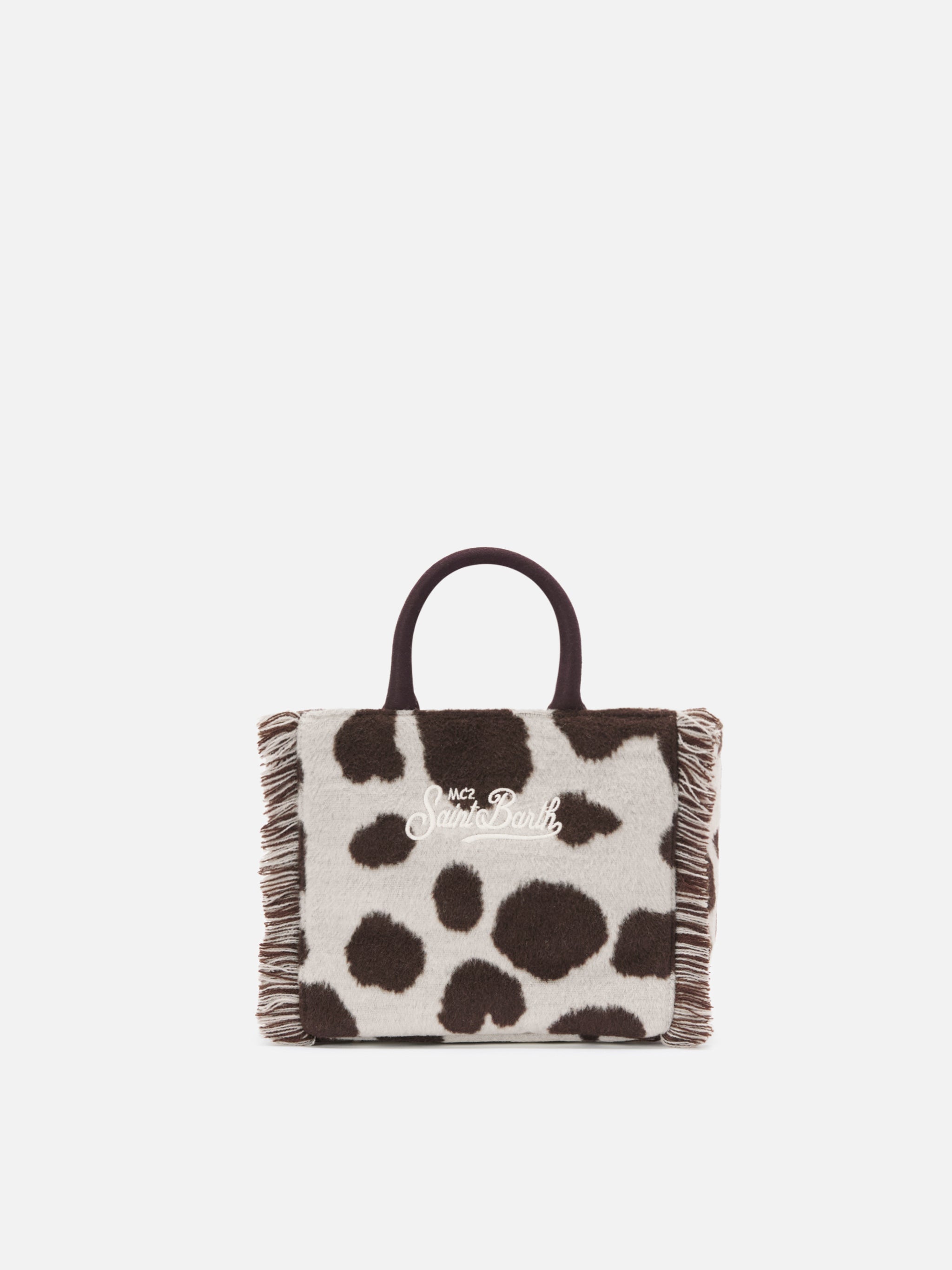 mc2-saint-barth-vanity-mini-felt-borsa-bianca-e-nera-stampa-cow image 4