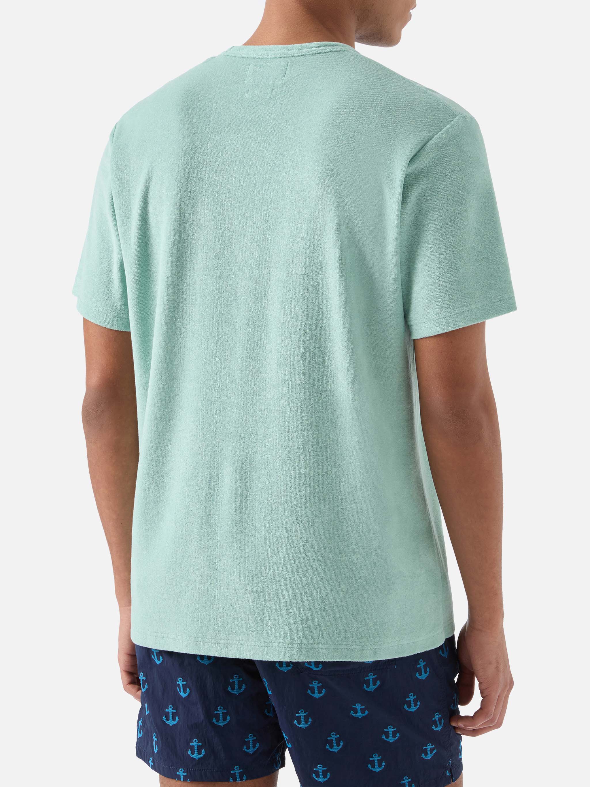 mc2-saint-barth-gary-t-shirt-uomo-cotone-spugna-verde-ricamo-logo image 4