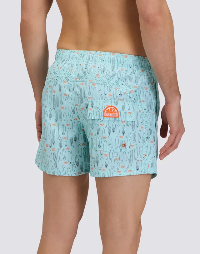 sundek-costume-uomo-corto-vita-elasticata-repreve-con-stampa-surf-14 image 1