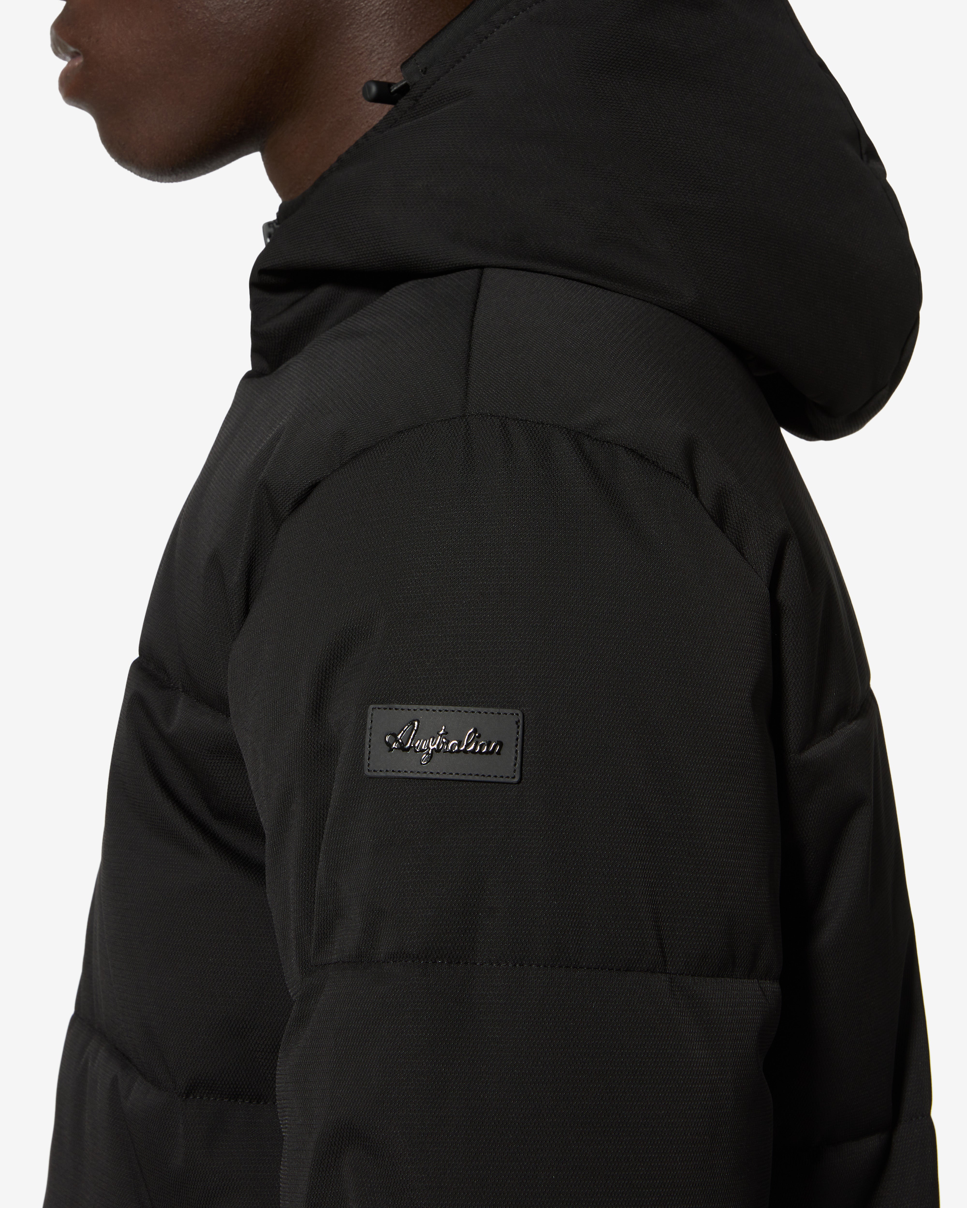 australian-jaquard-jacket-sportswear-con-cappuccio-nera image 6