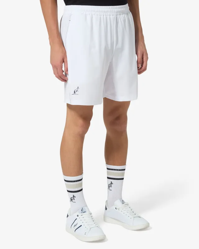 australian-ultra-short-short-tennis-bi-elastico-bianco-traspirante image 1