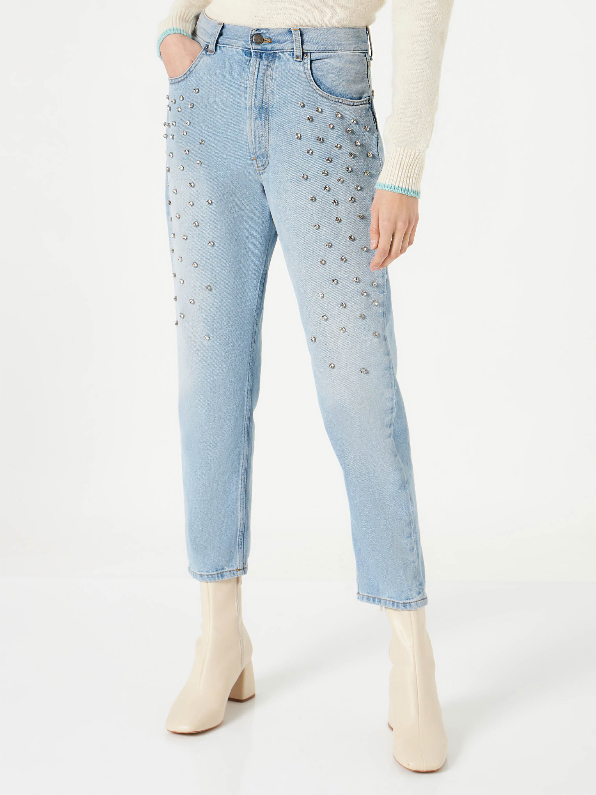 mc2-saint-barth-jeans-belleville-donna-in-denim-azzurro-chiaro-con-strass image 1
