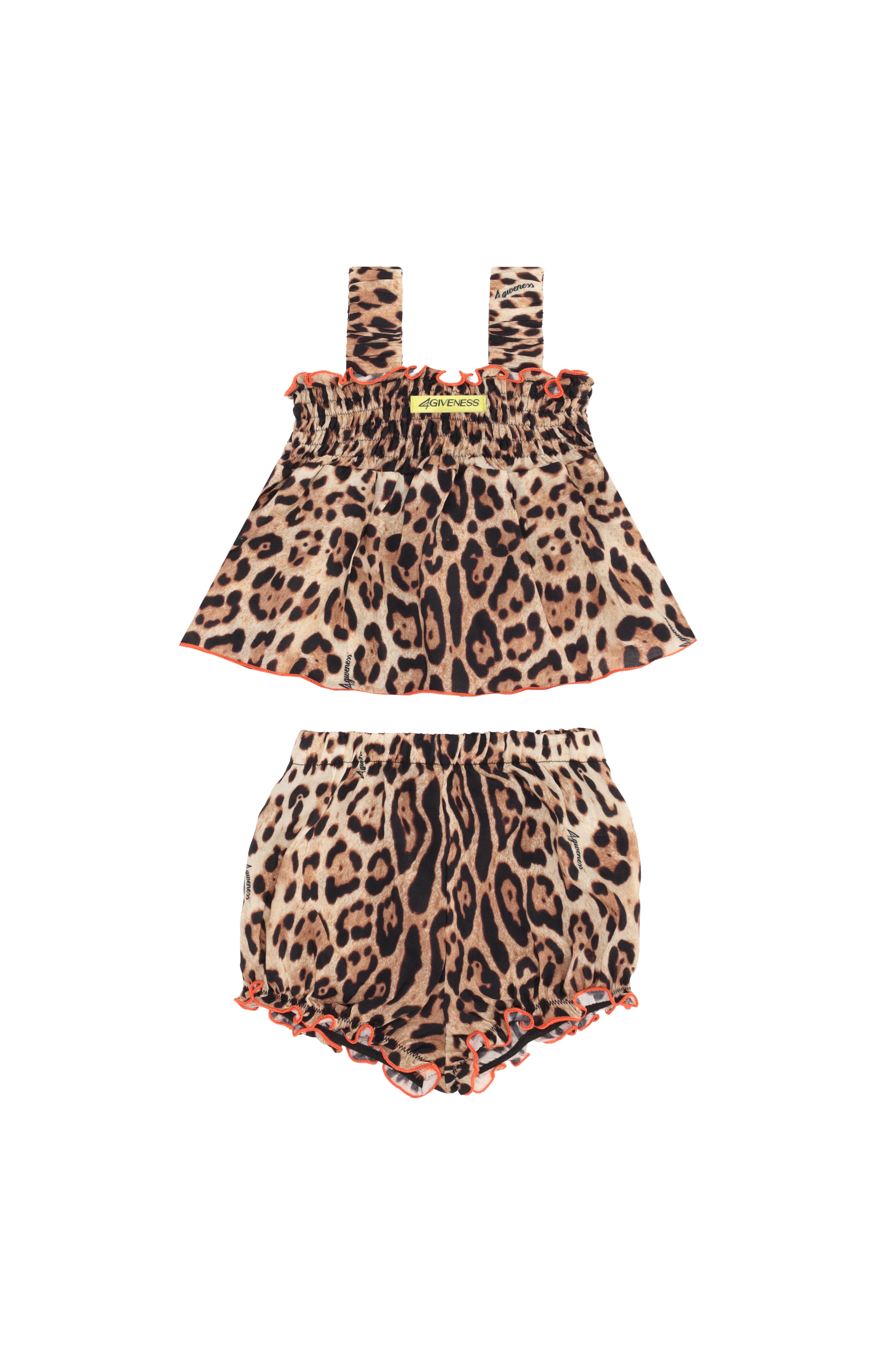 4giveness-completo-top-e-pantaloncino-leo-cherry-cover-up-neonata image 2
