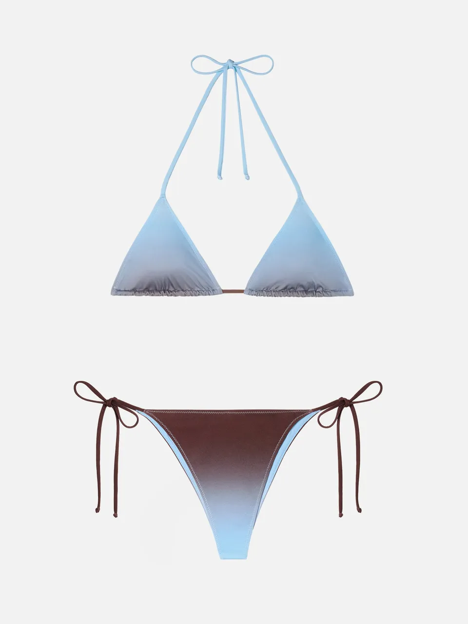 mc2-saint-barth-bikini-leah-marielle-a-triangolo-stampa-sfumata-marrone-azzurro image 1