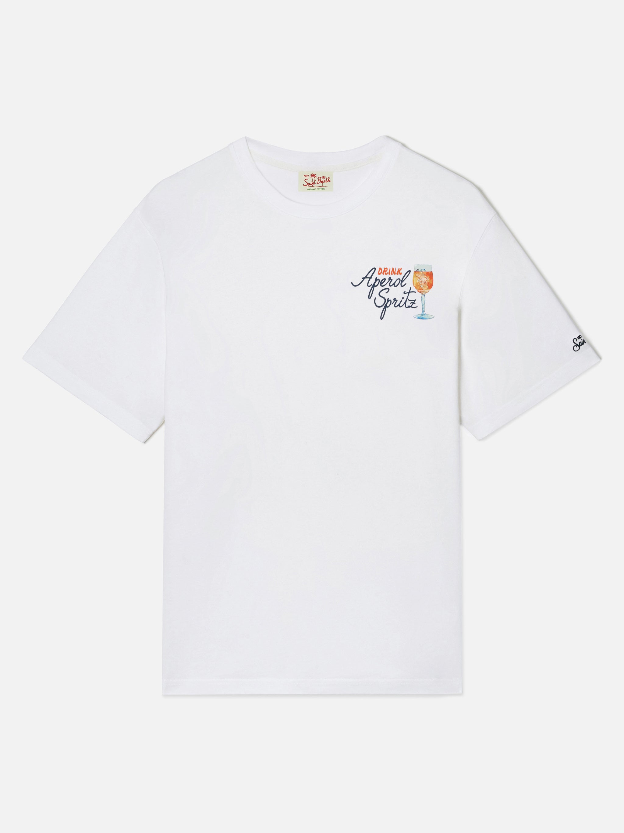 mc2-saint-barth-t-shirt-portland-uomo-bianca-aperol-spritz-special-edition image 5